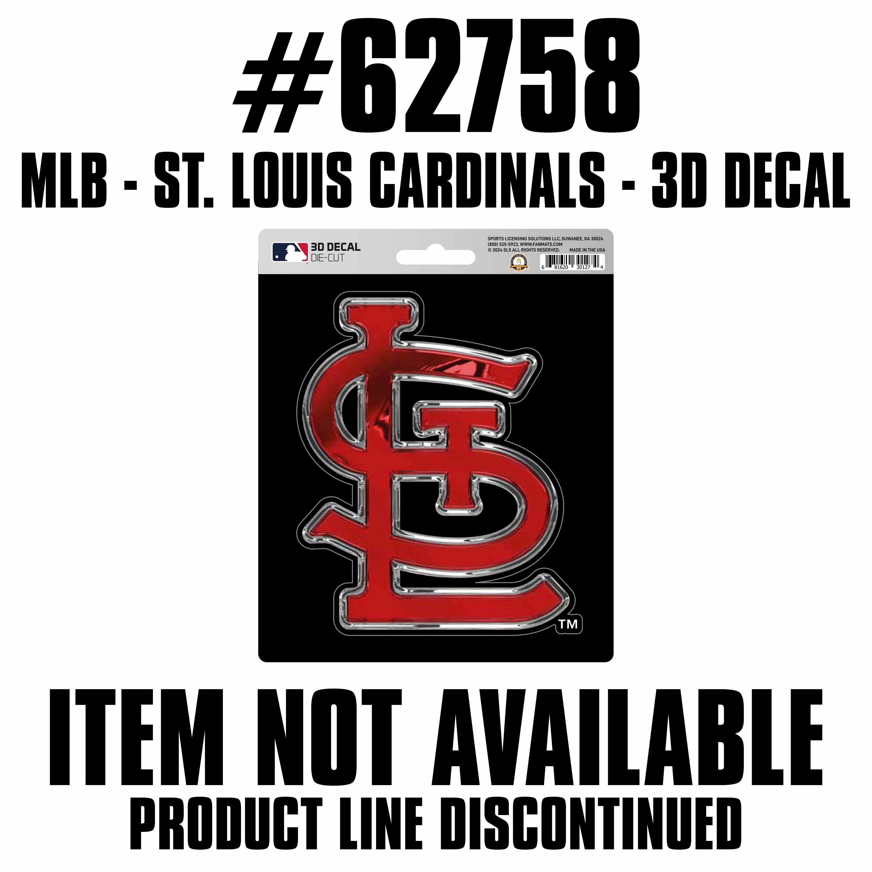 MLB - St. Louis Cardinals 3D Decal - Image 2