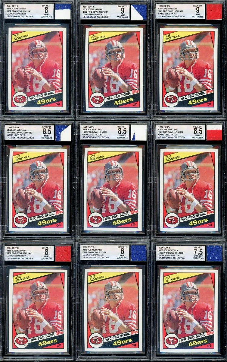 “Montana Collection" – BGS/BAS Graded Cards & Autographs of Joe Montana – (1) Card Per Box - Image 3