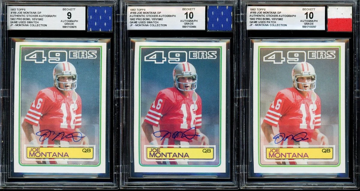 “Montana Collection" – BGS/BAS Graded Cards & Autographs of Joe Montana – (1) Card Per Box - Image 5