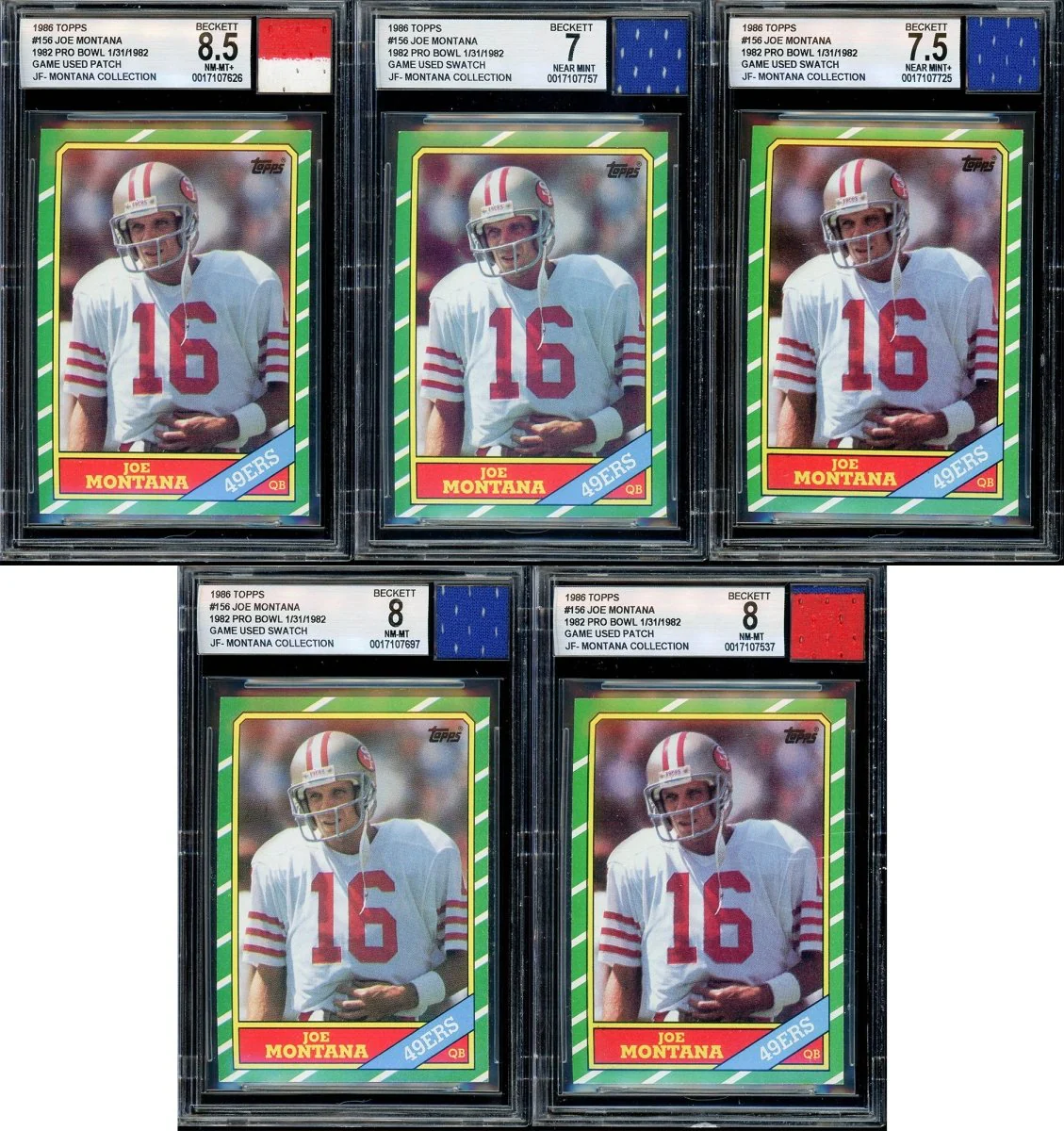 “Montana Collection" – BGS/BAS Graded Cards & Autographs of Joe Montana – (1) Card Per Box - Image 7