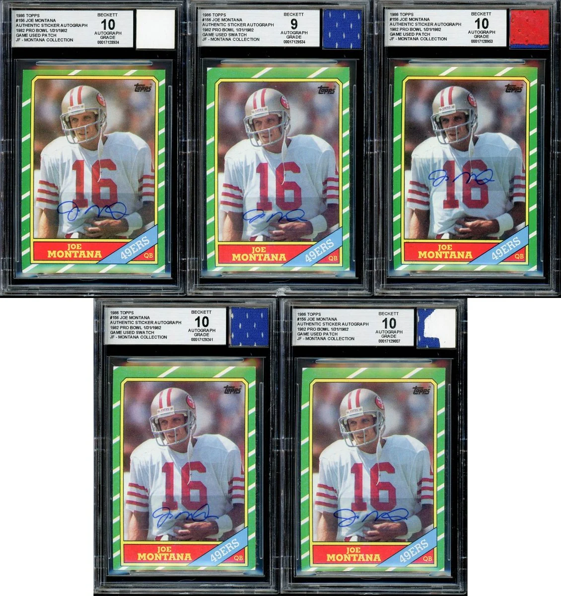 “Montana Collection" – BGS/BAS Graded Cards & Autographs of Joe Montana – (1) Card Per Box - Image 8
