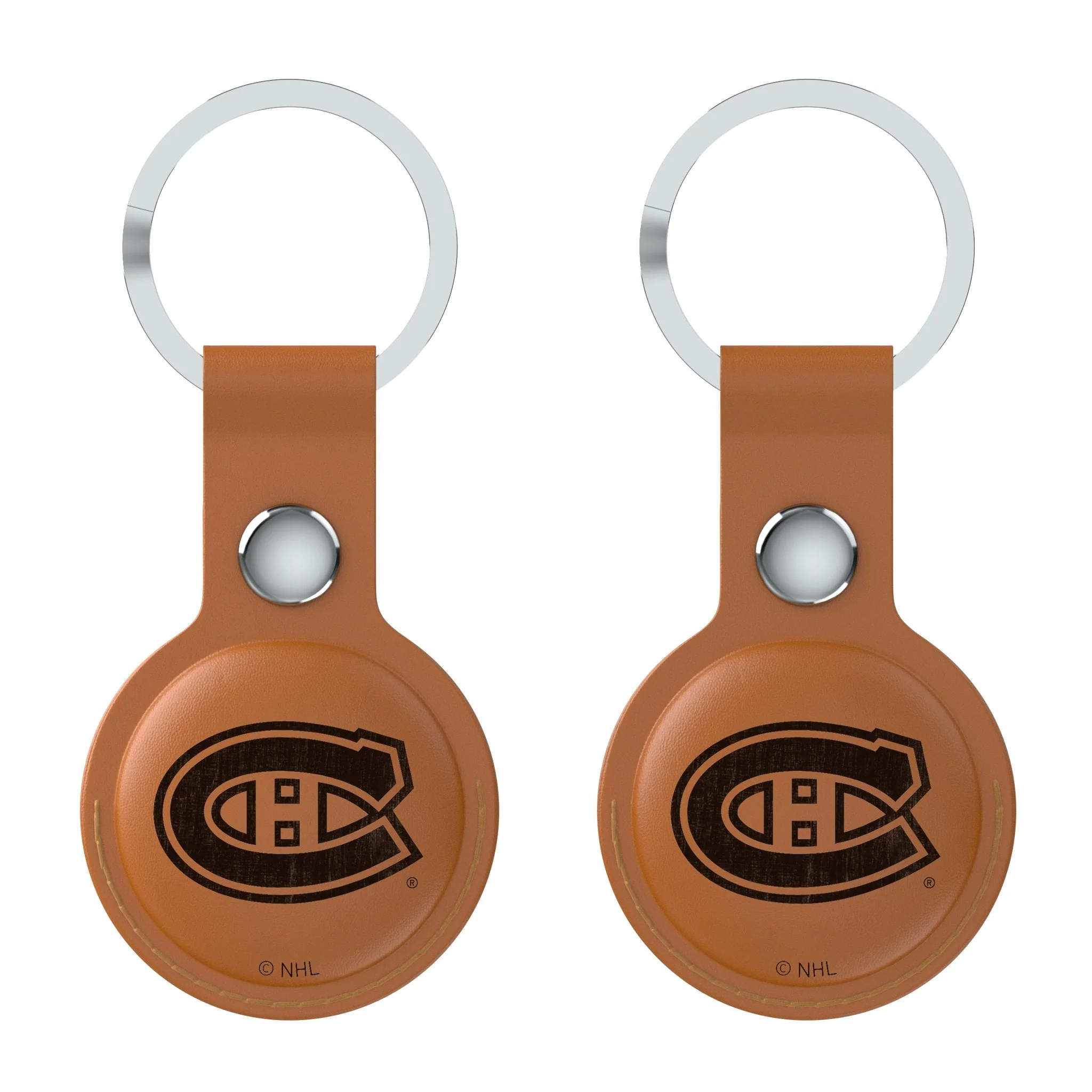 Montreal Canadiens Burn Brown Airtag Holder 2-Pack - Image 2