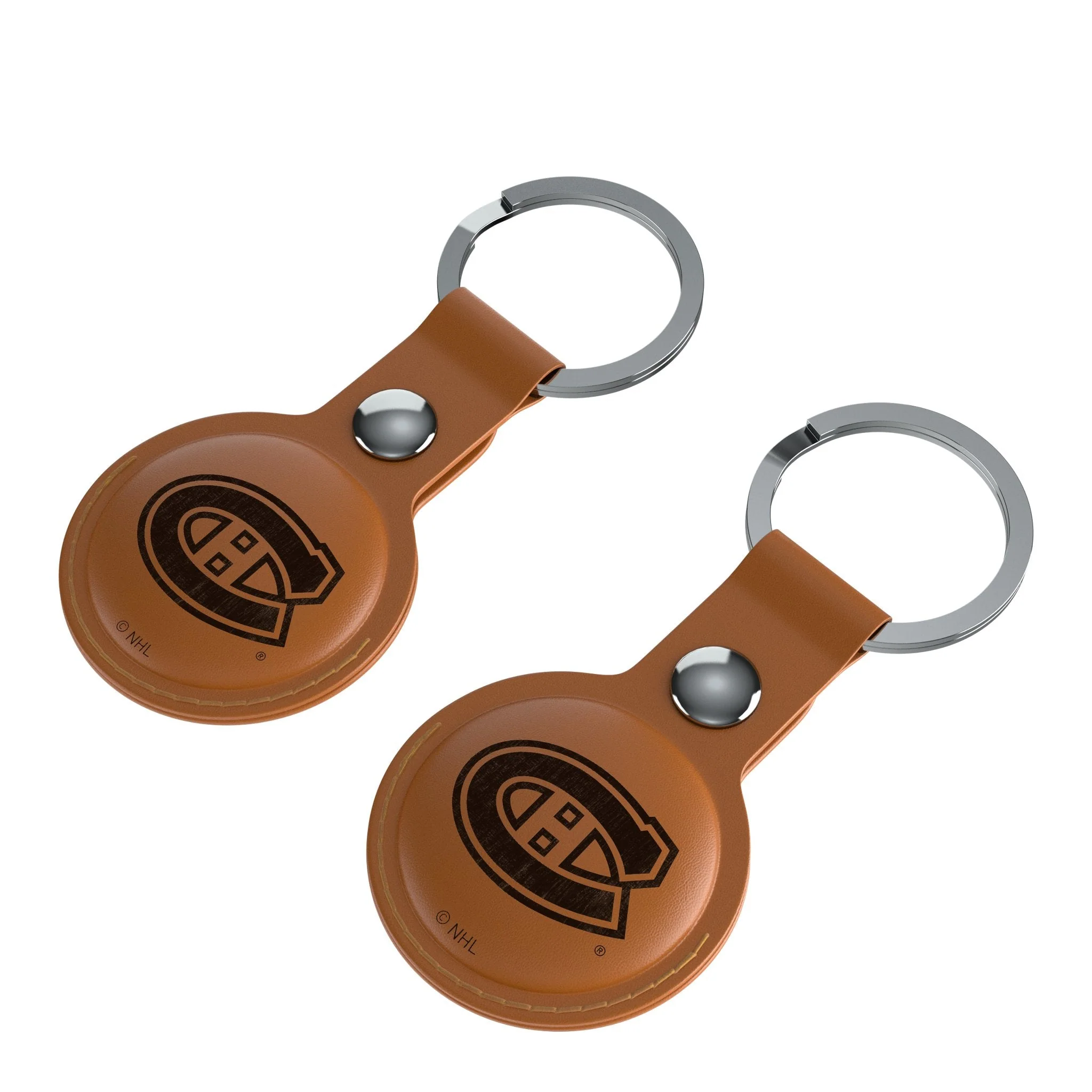 Montreal Canadiens Burn Brown Airtag Holder 2-Pack - Image 3