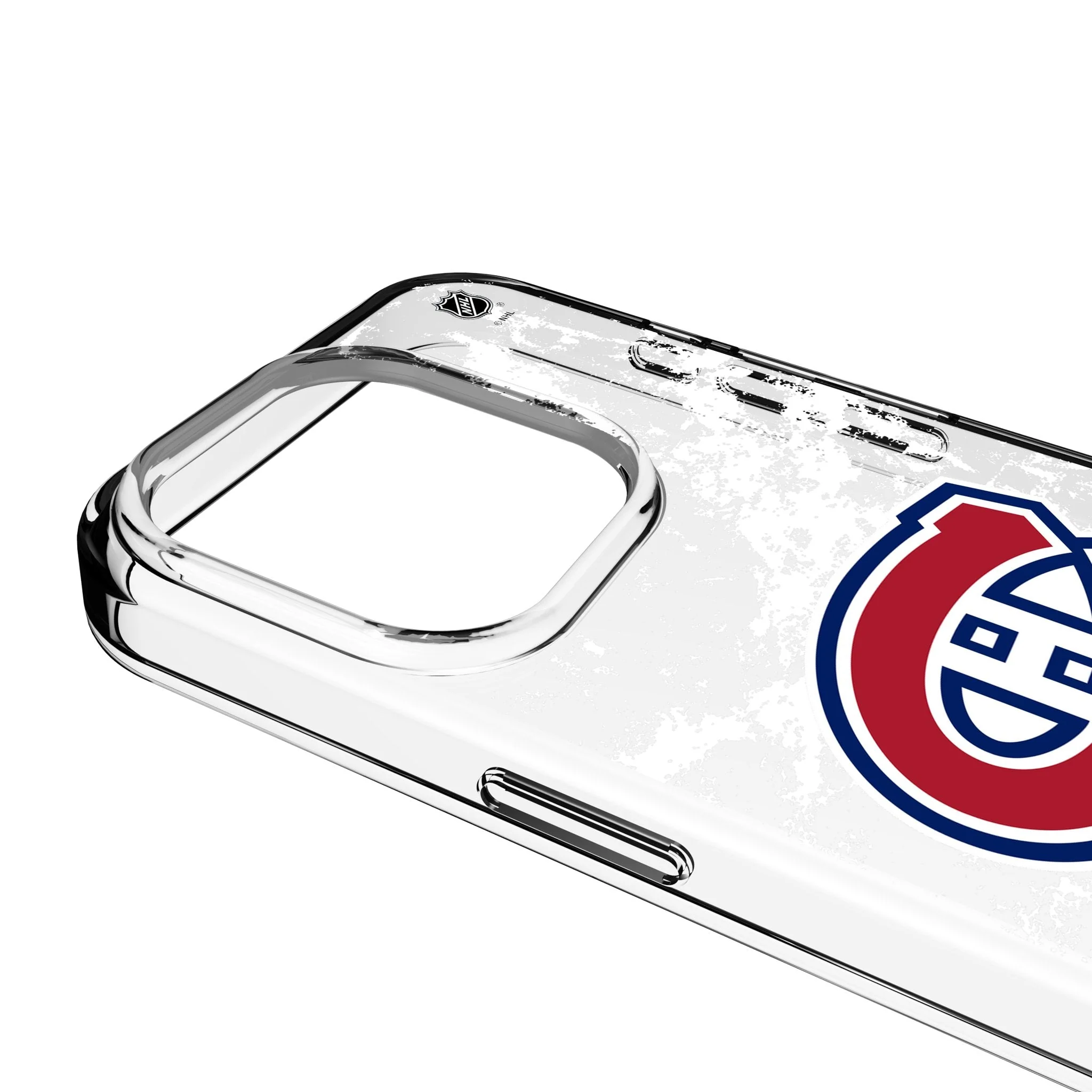 Montreal Canadiens Ice Stripe Clear Phone Case for Apple iPhone - Image 3