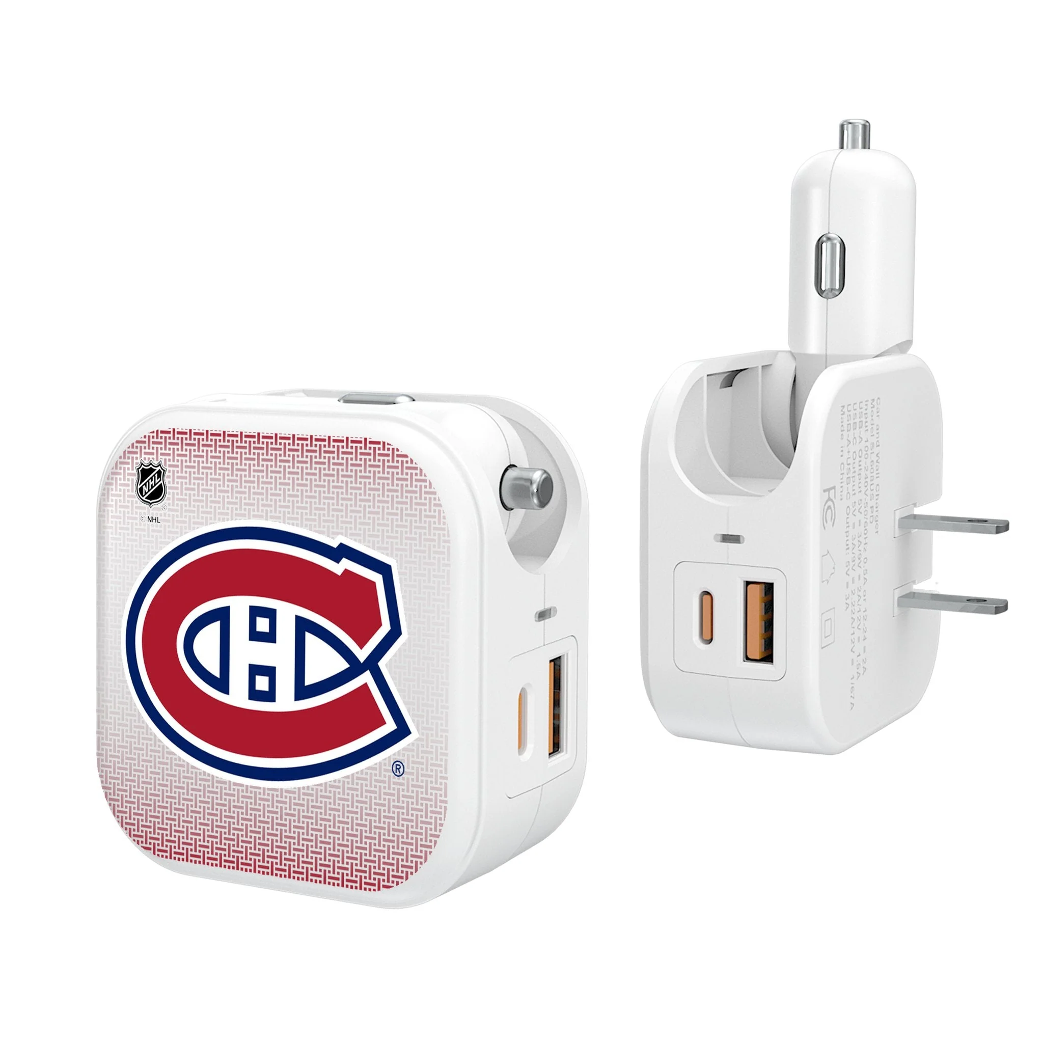 Montreal Canadiens Linen 2 in 1 USB Charger