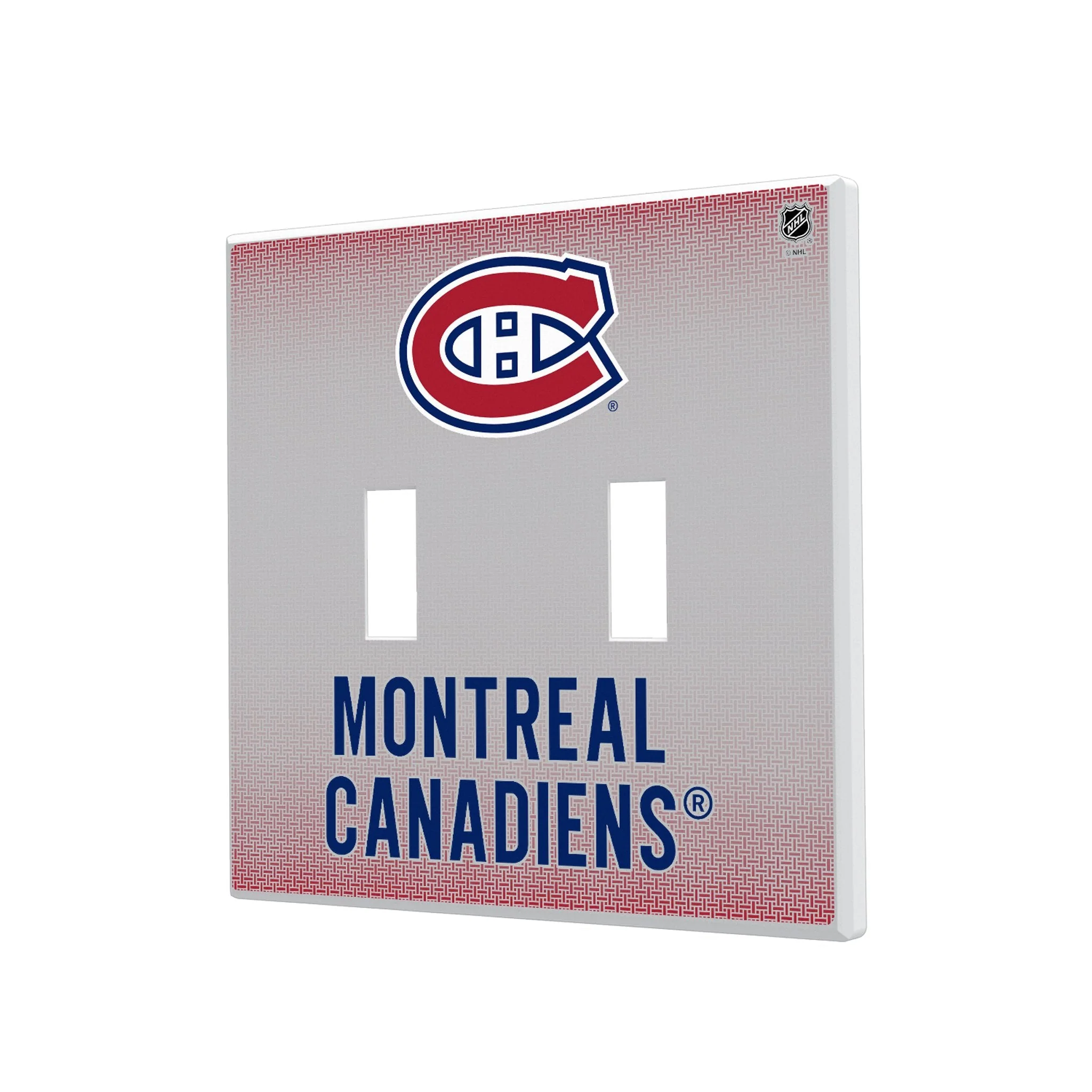 Montreal Canadiens Linen Hidden-Screw Light Switch Plate - Image 3
