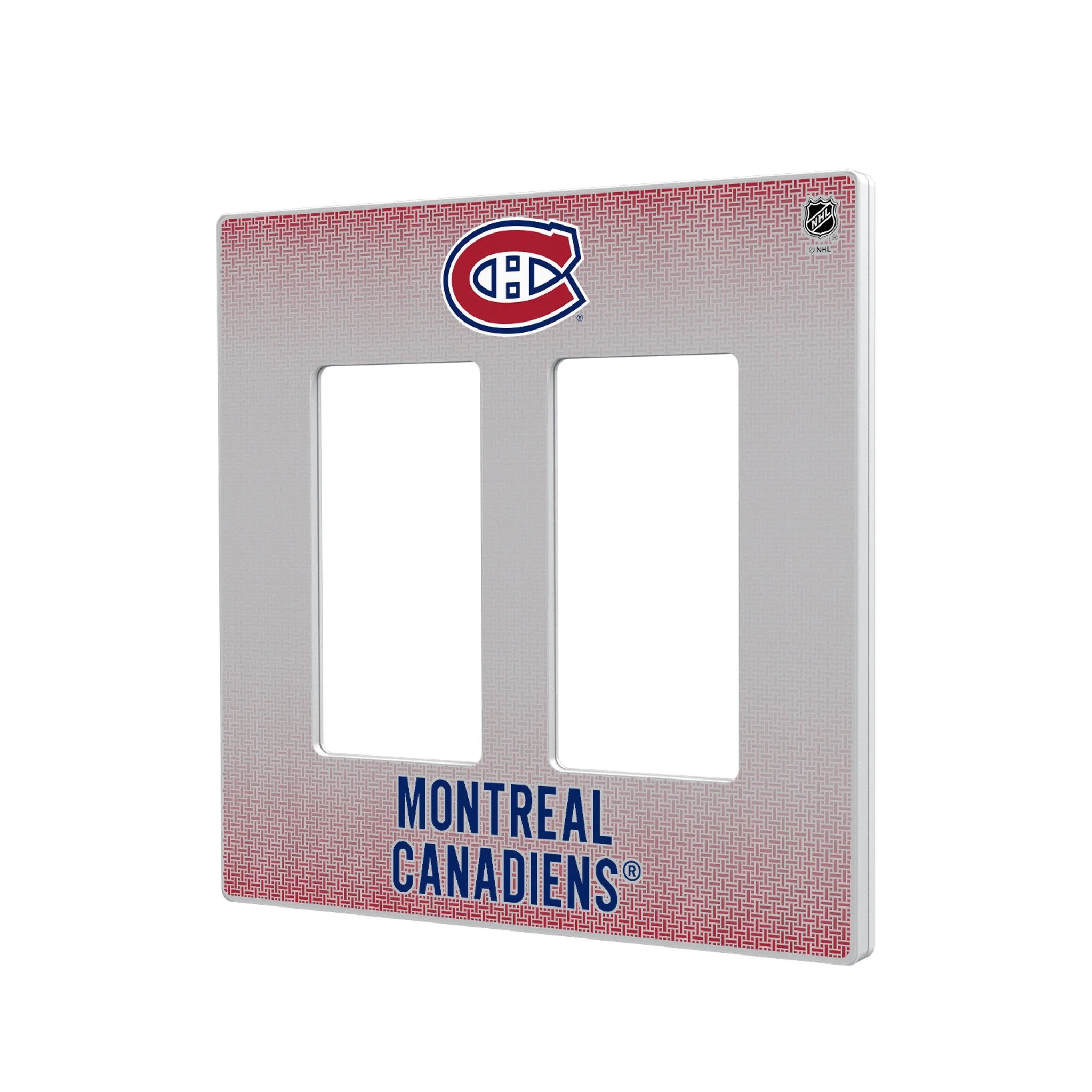 Montreal Canadiens Linen Hidden-Screw Light Switch Plate - Image 4
