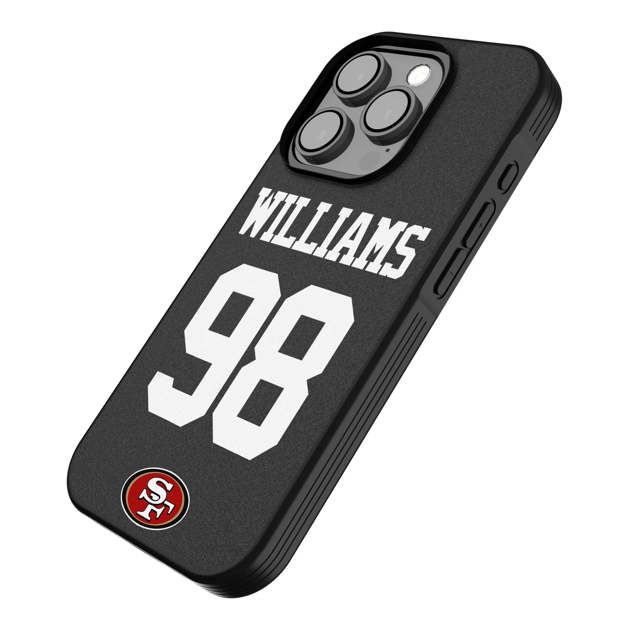 Mykel Williams San Francisco 49ers 98 Game Tactic Bump Phone Case for Apple iPhone - Image 2