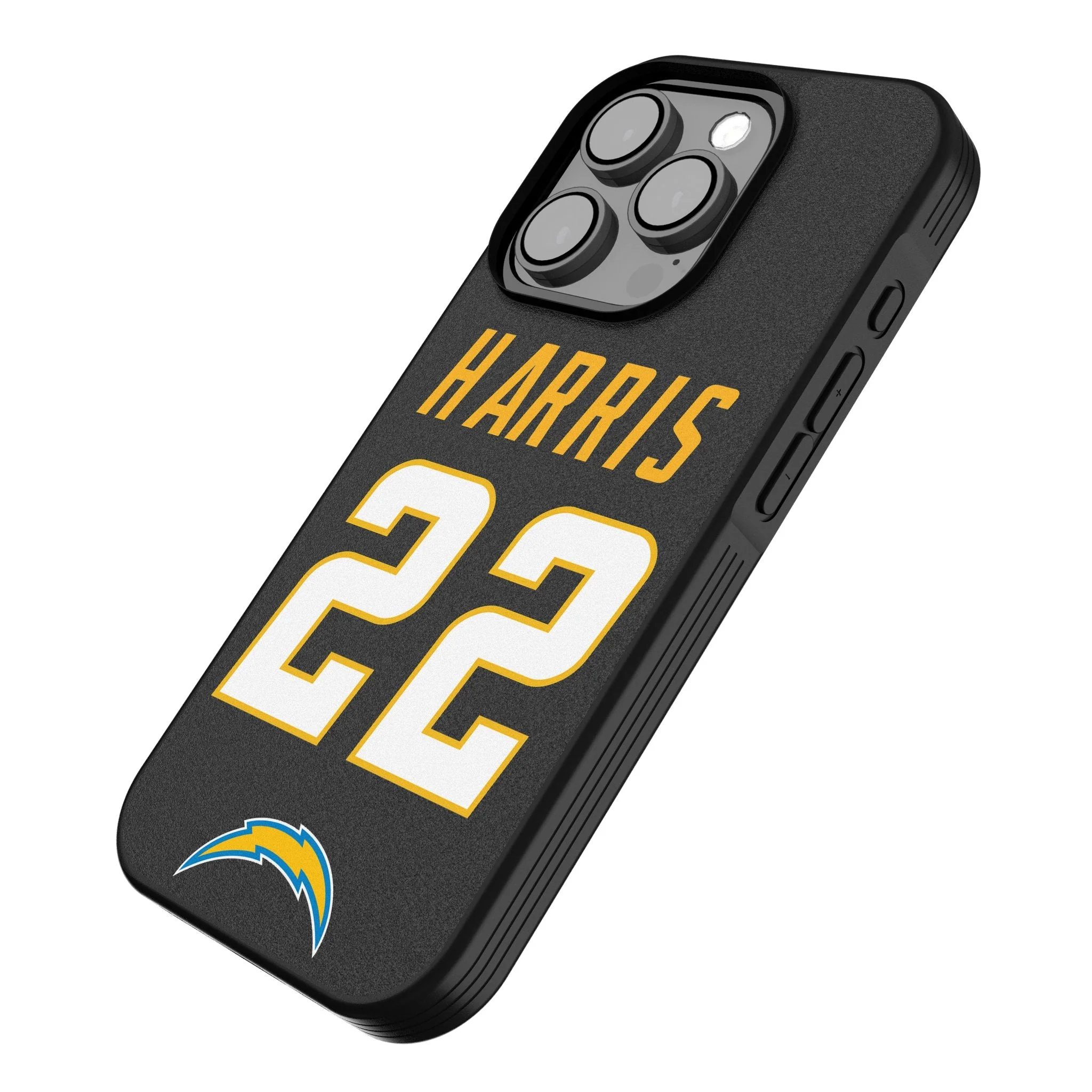 Najee Harris Los Angeles Chargers 22 Game Tactic Bump Phone Case for Apple iPhone - Image 2