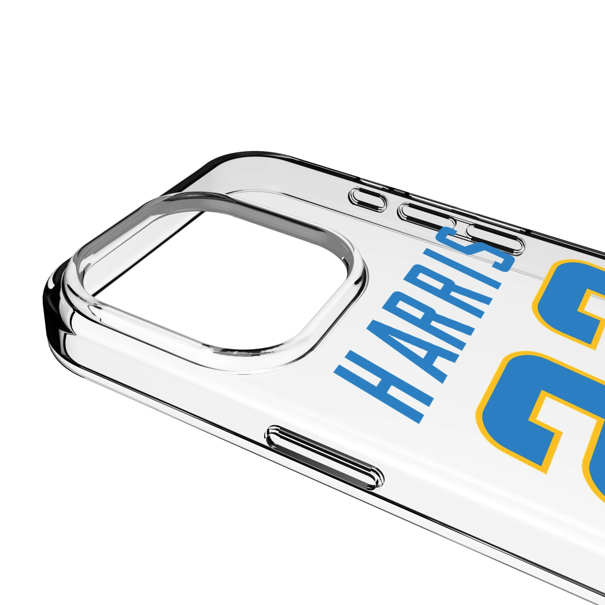 Najee Harris Los Angeles Chargers 22 Game Tactic Clear Phone Case for Apple iPhone - Image 3