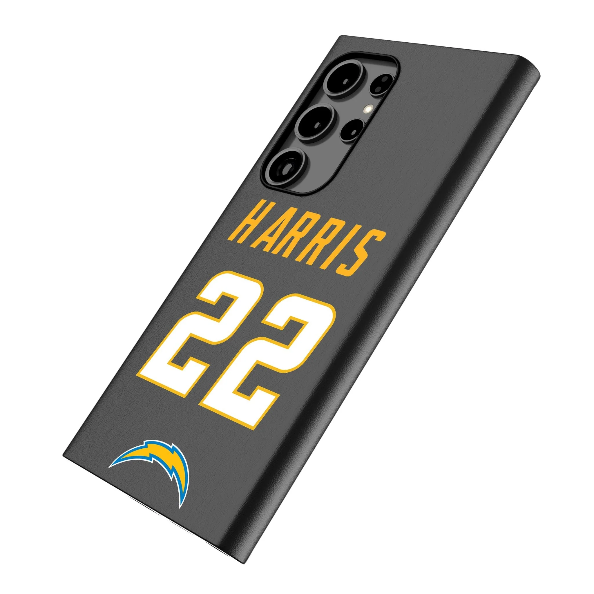 Najee Harris Los Angeles Chargers 22 Game Tactic MagSafe Compatible Phone Case for Samsung Galaxy - Image 2