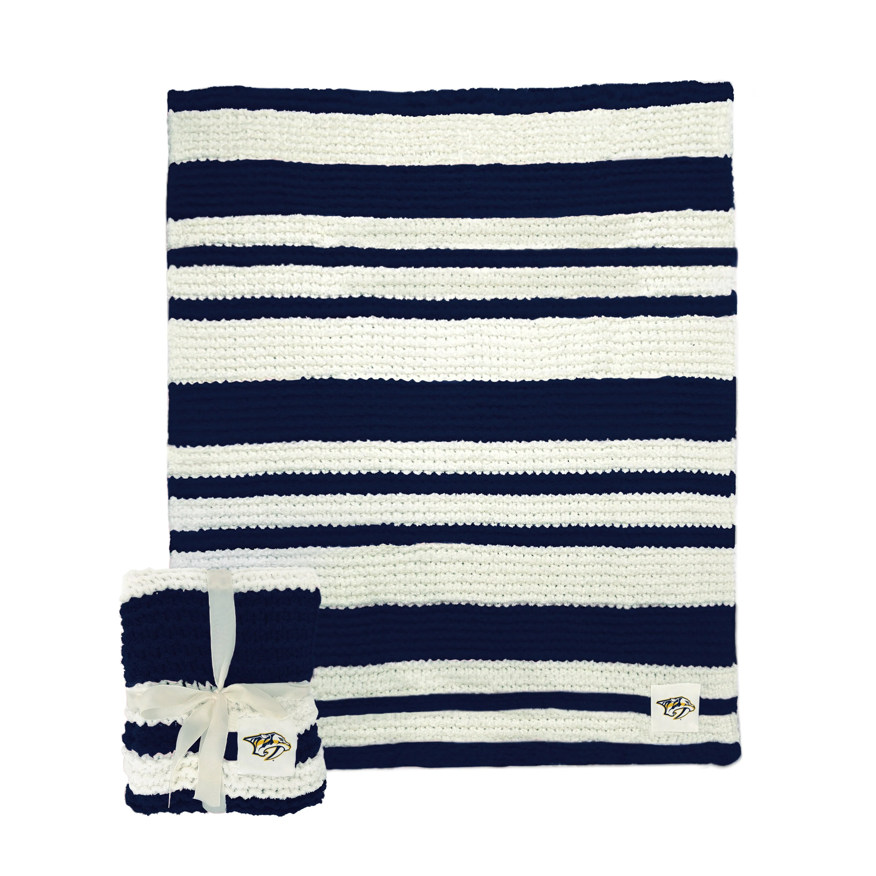 Nashville Predators Cable Knit Throw 50x60