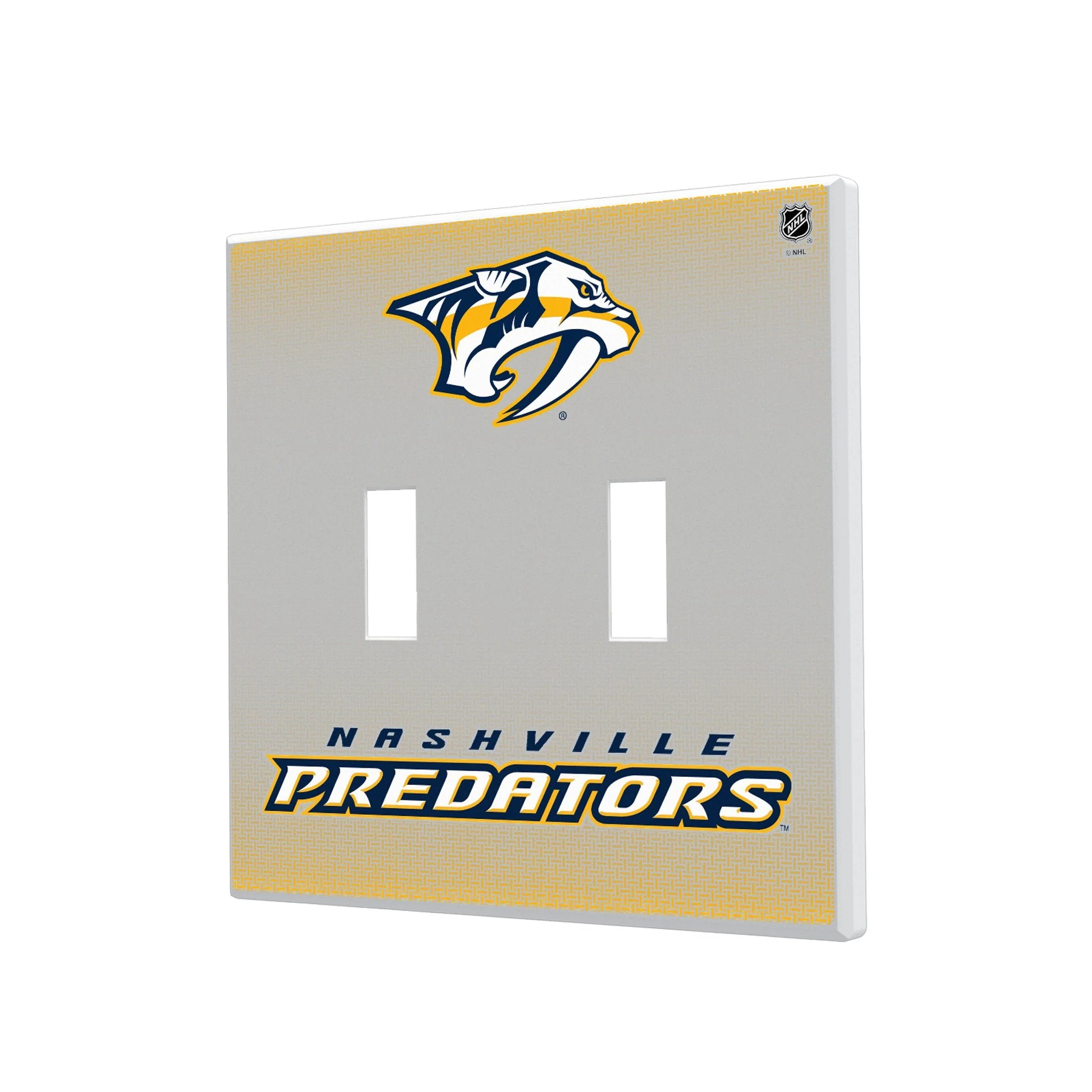 Nashville Predators Linen Hidden-Screw Light Switch Plate - Image 3