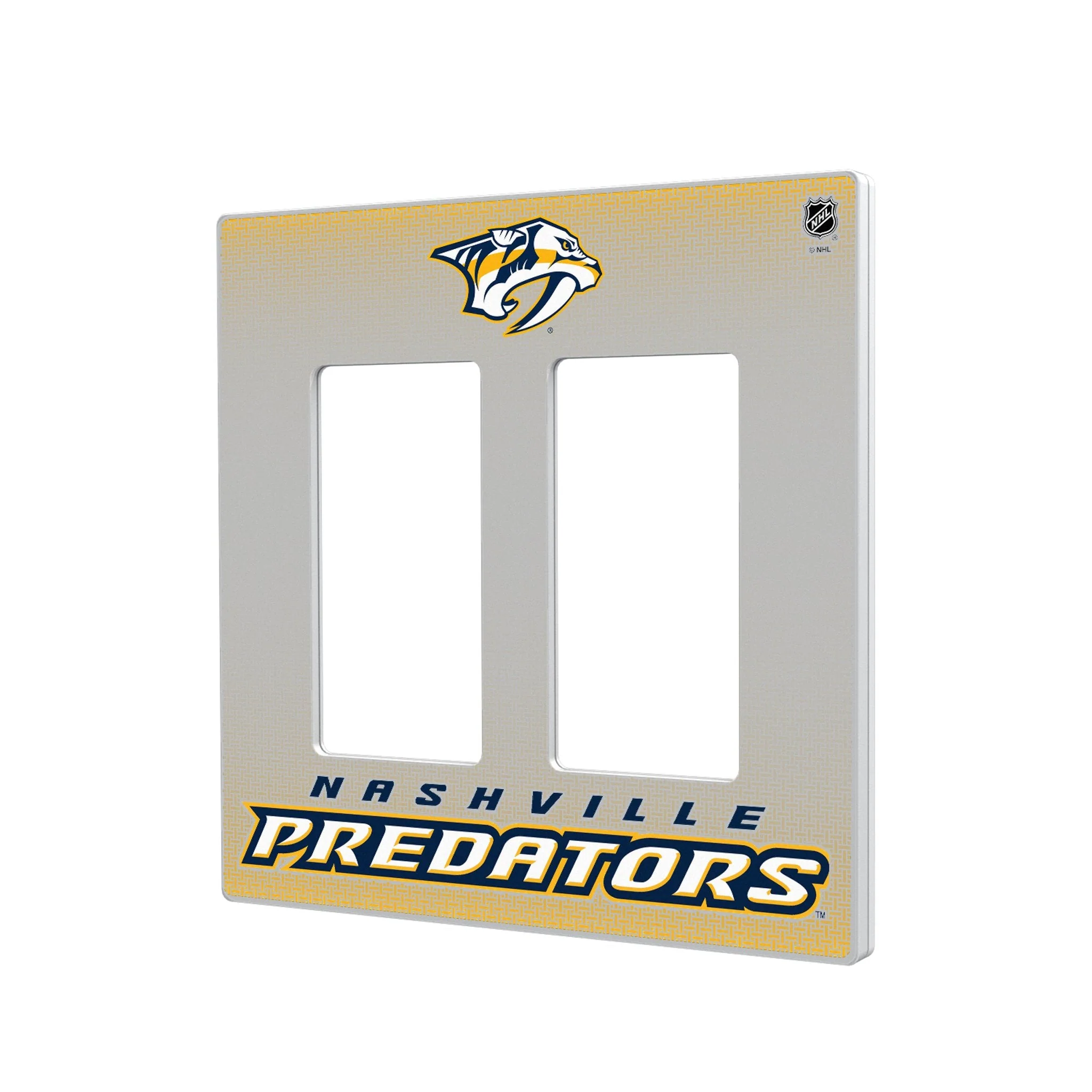 Nashville Predators Linen Hidden-Screw Light Switch Plate - Image 4