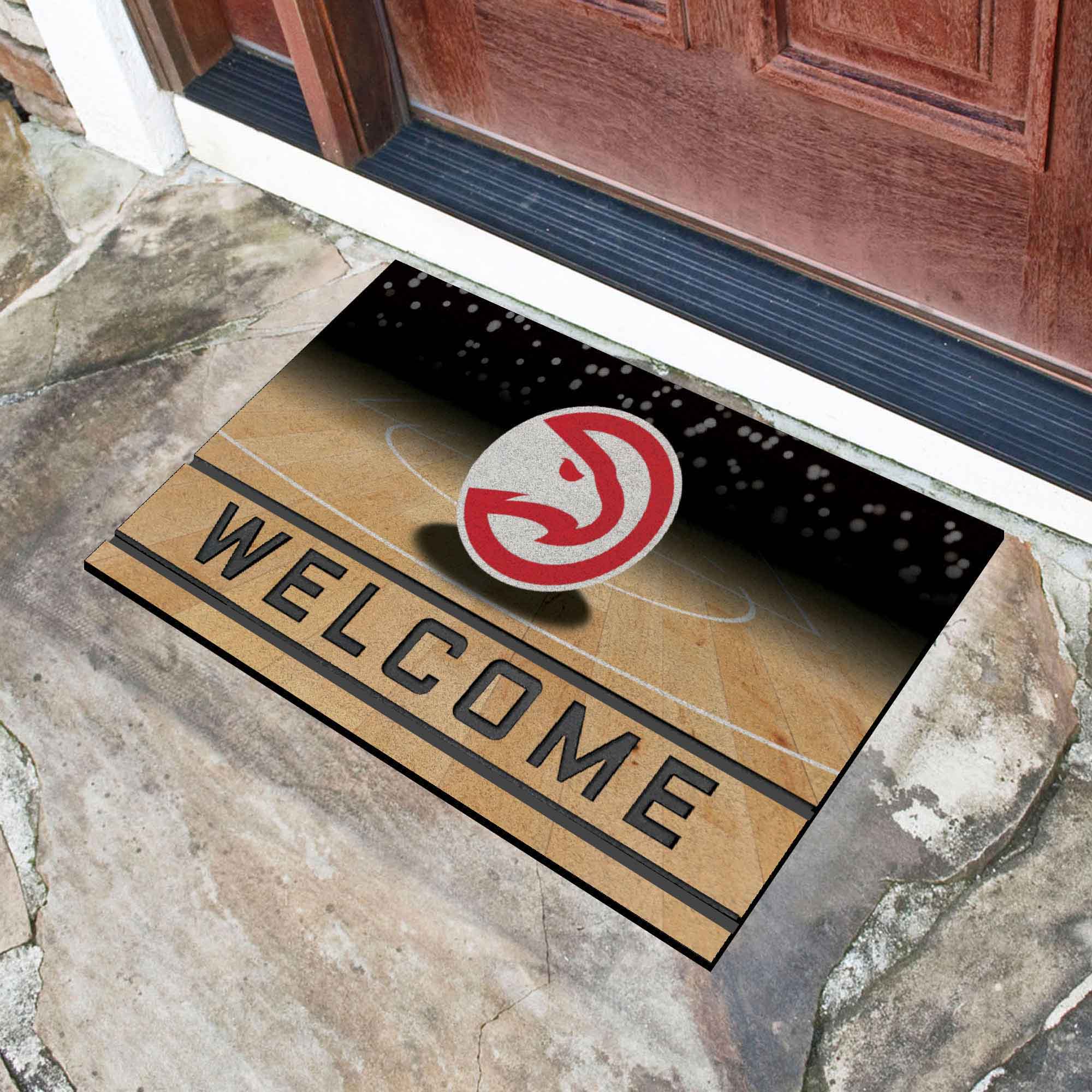 NBA - Atlanta Hawks Crumb Rubber Door Mat - Image 2