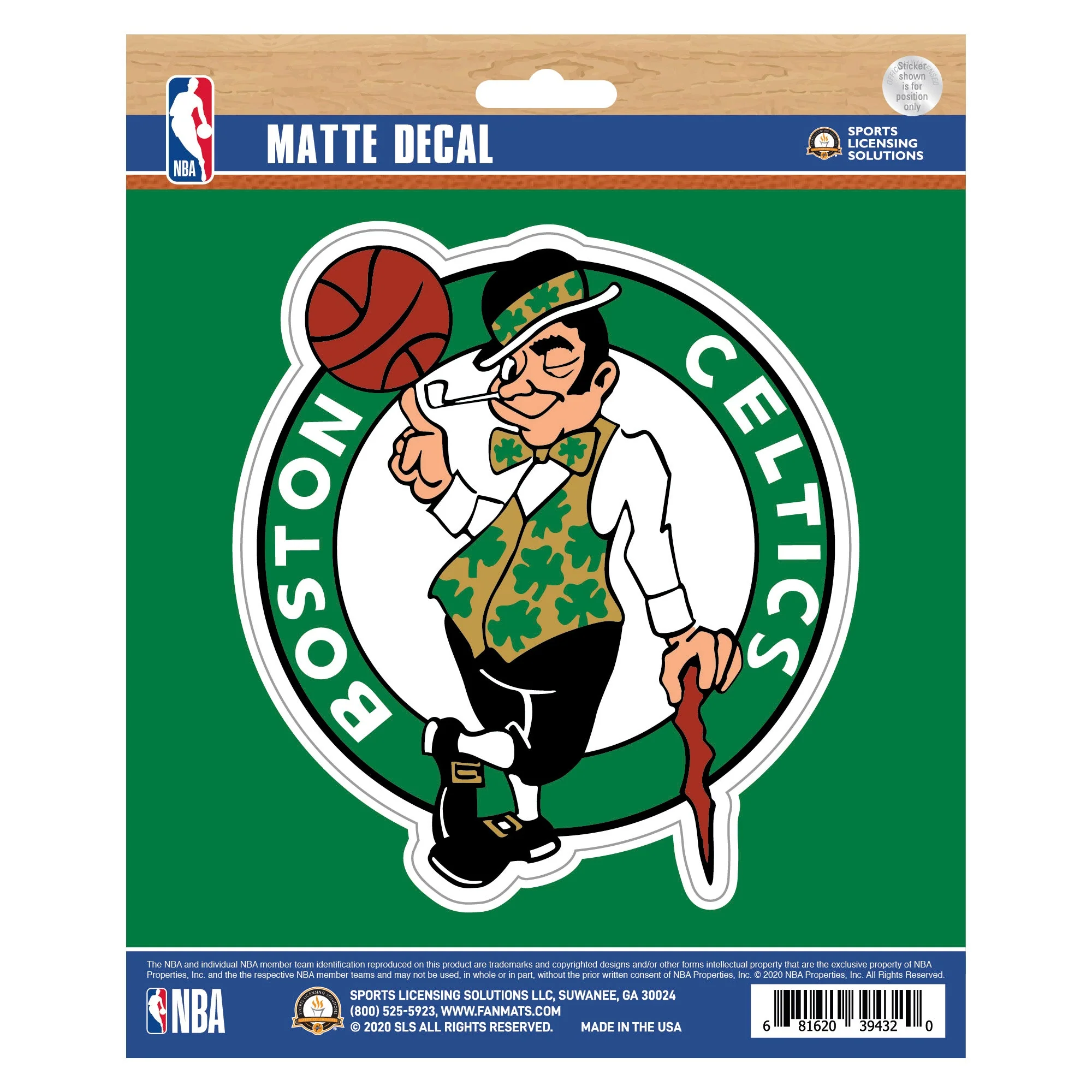 NBA - Boston Celtics Matte Decal