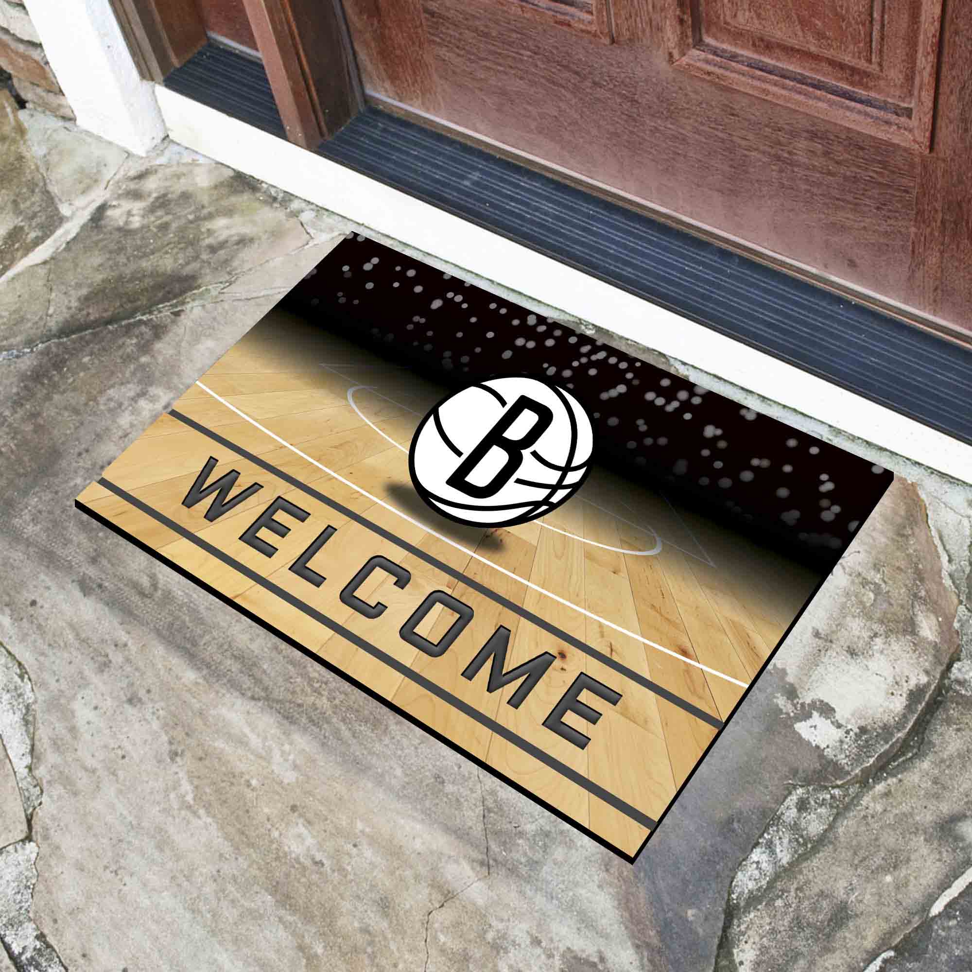NBA - Brooklyn Nets Crumb Rubber Door Mat - Image 2