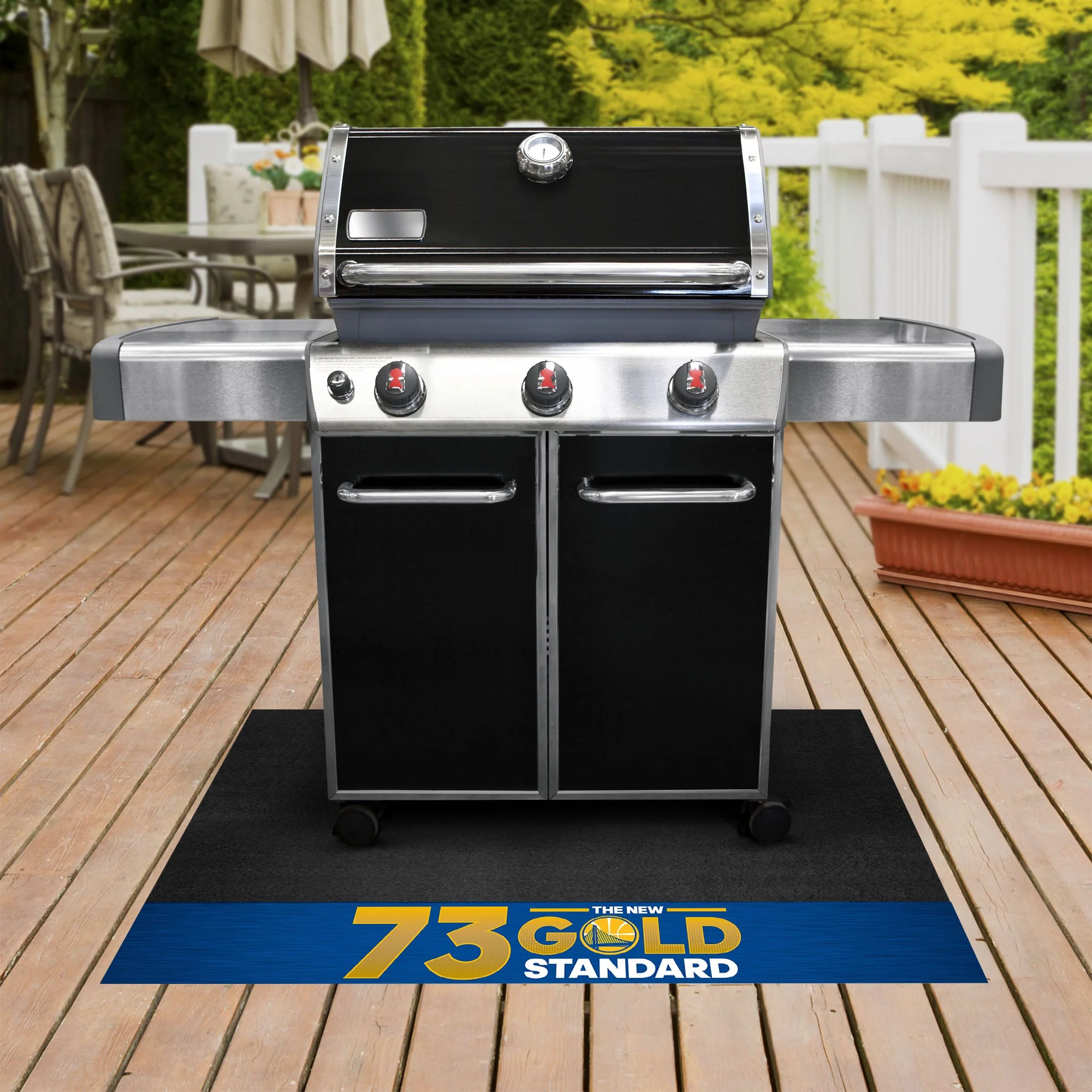 NBA - Golden State Warriors - 73 Grill Mat - Standard - Image 2