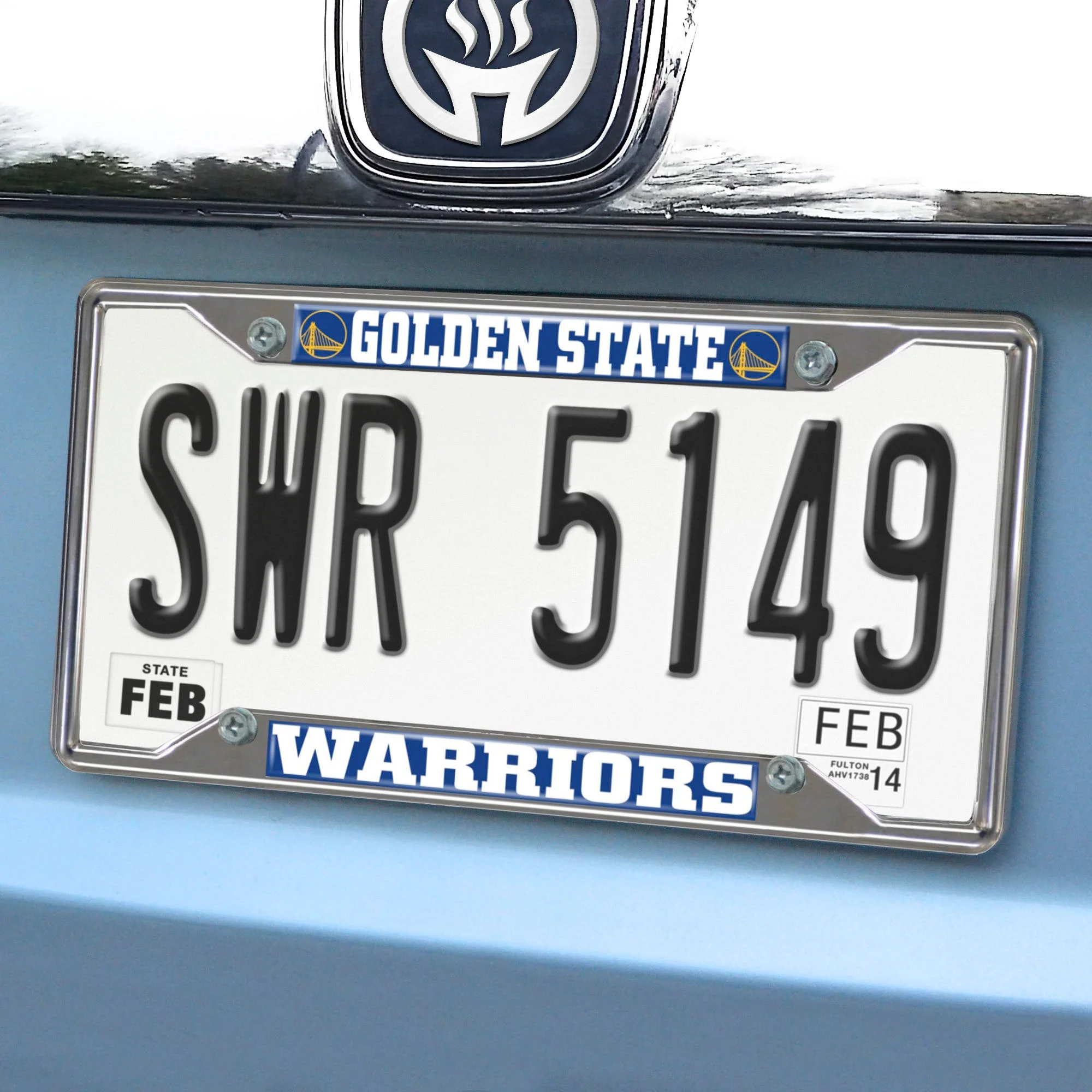 NBA - Golden State Warriors Chrome License Plate Frame - Image 2