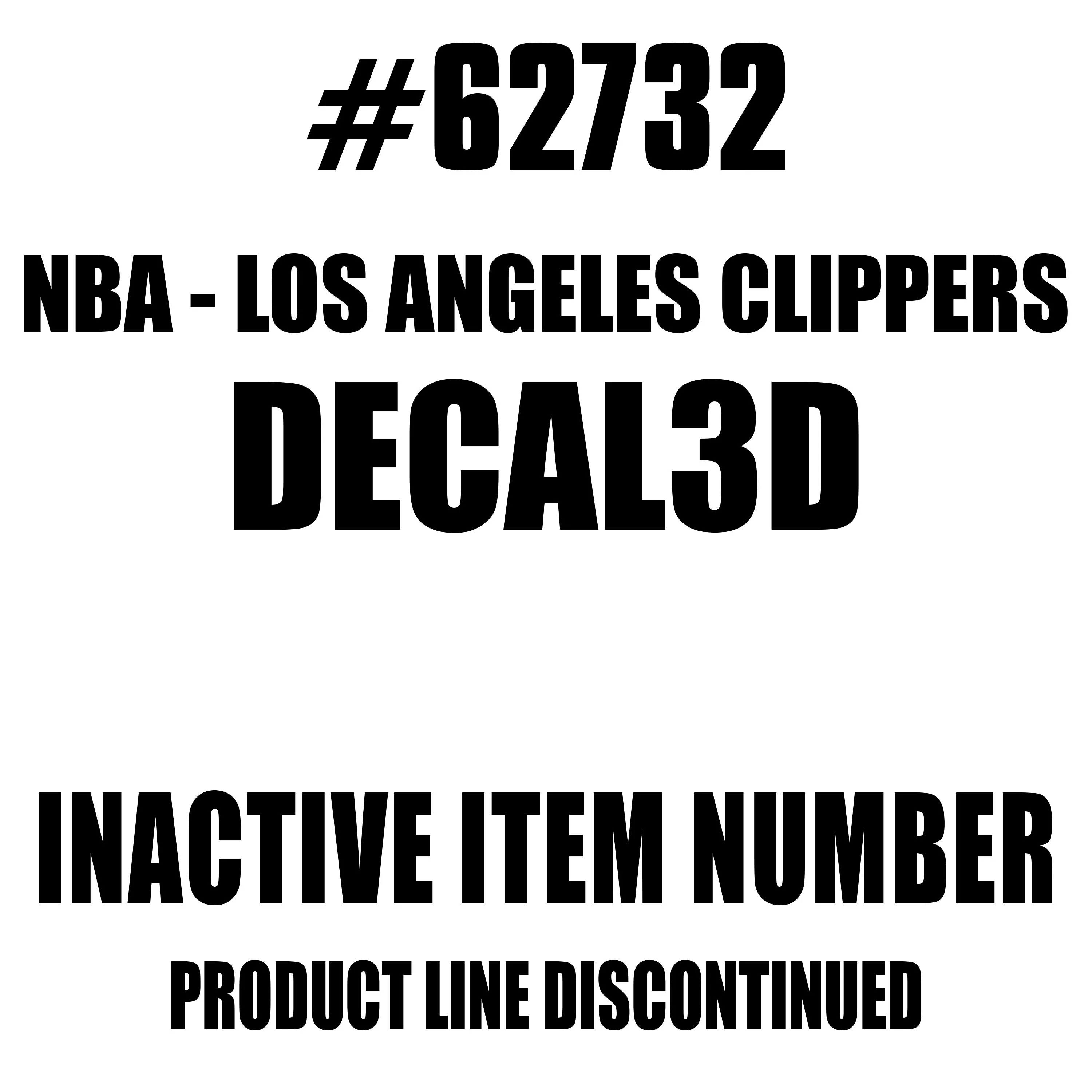 NBA - Los Angeles Clippers 3D Decal - Image 2