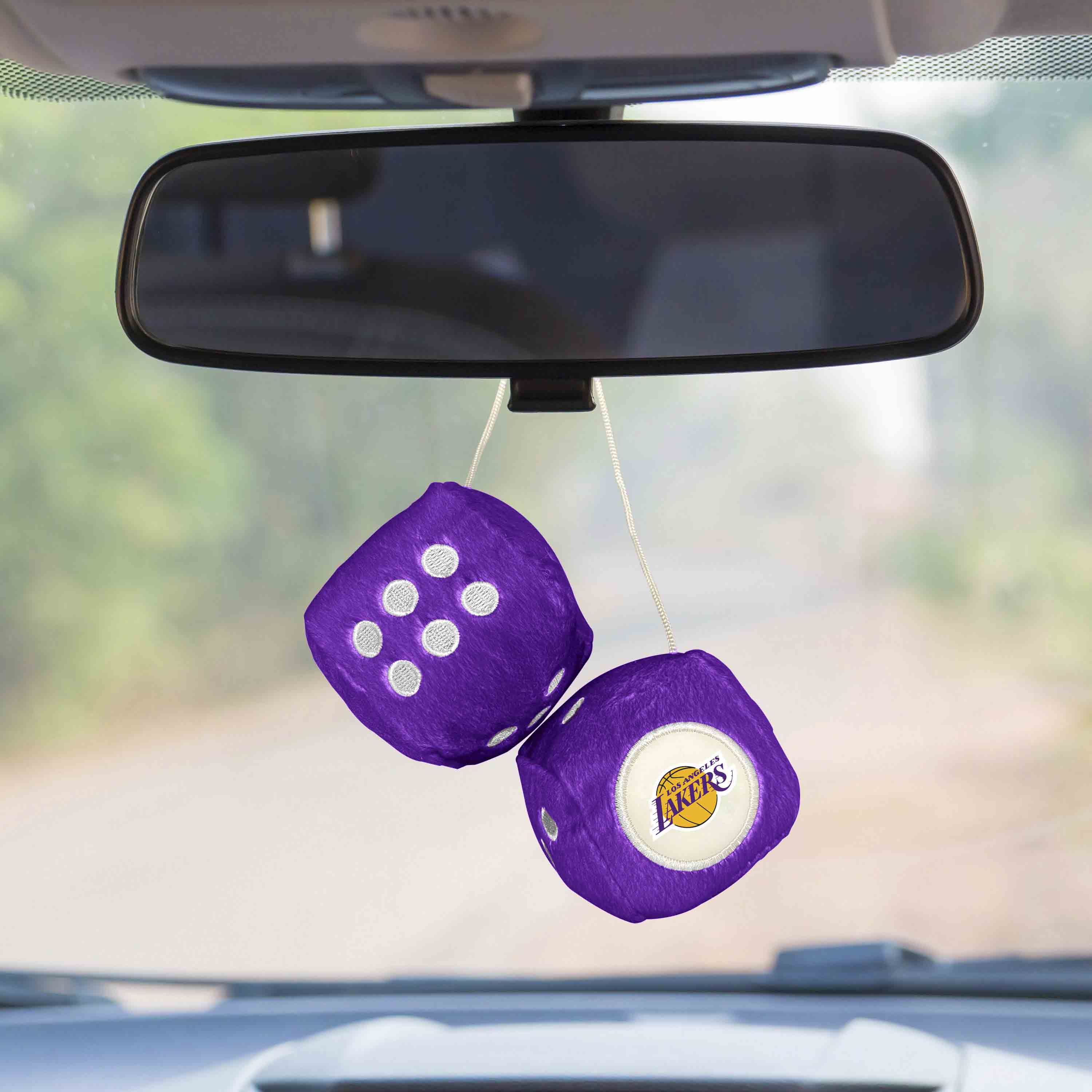 NBA - Los Angeles Lakers Fuzzy Dice - Image 2
