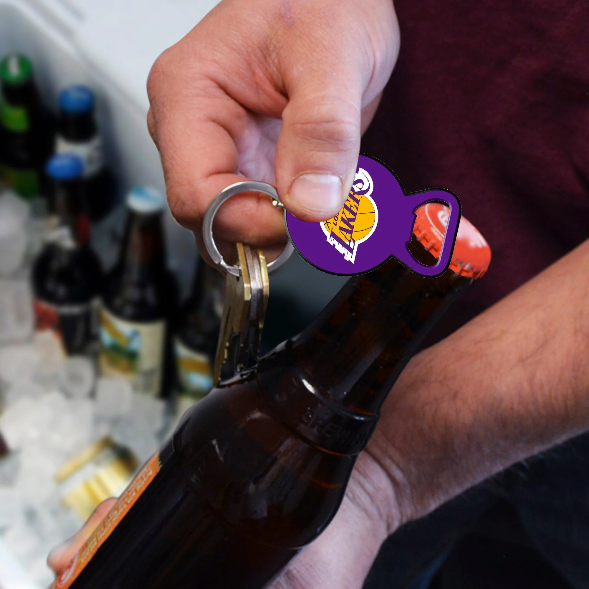 NBA - Los Angeles Lakers Keychain Bottle Opener - Image 2