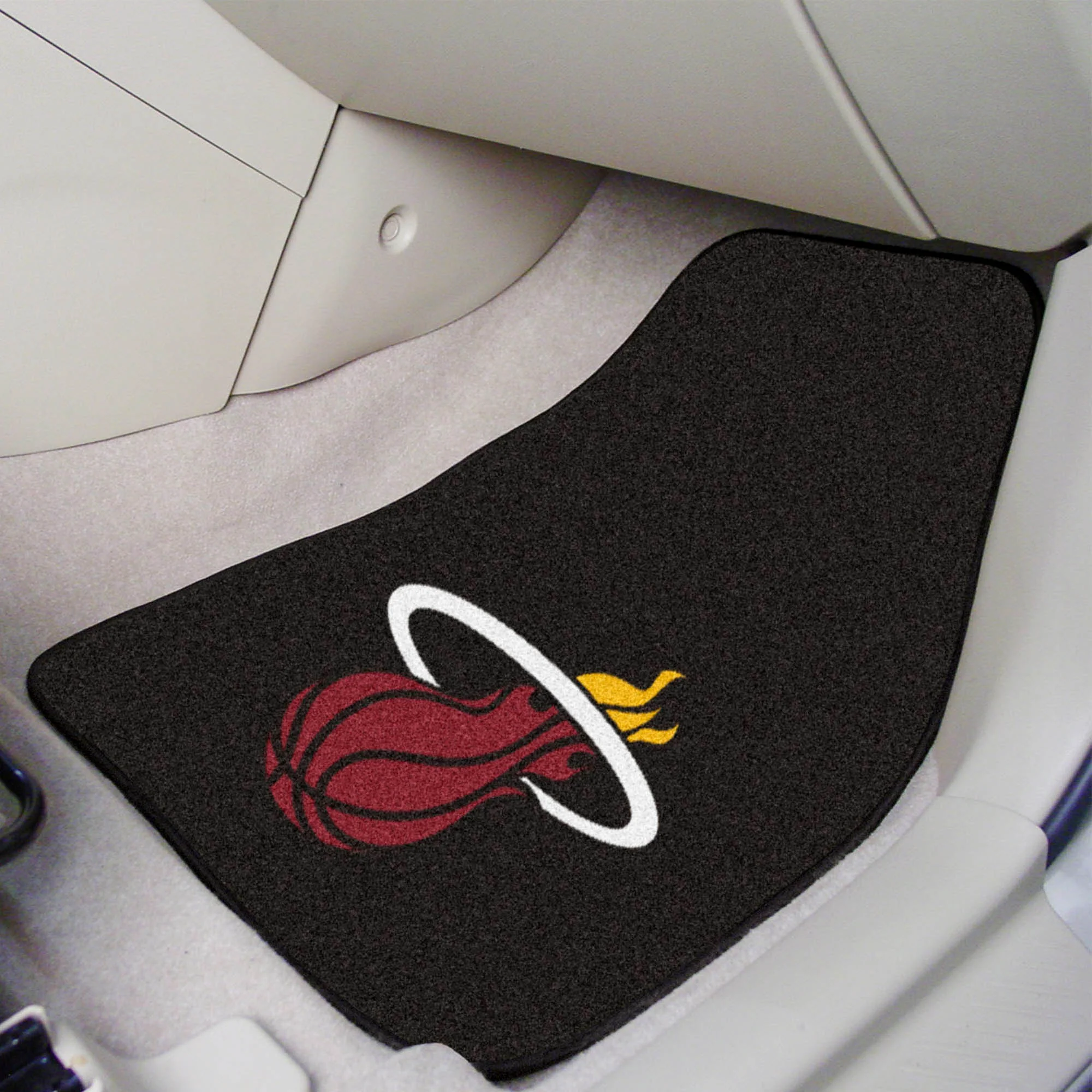 NBA - Miami Heat 2-pc Carpet Car Mat Set - Image 2