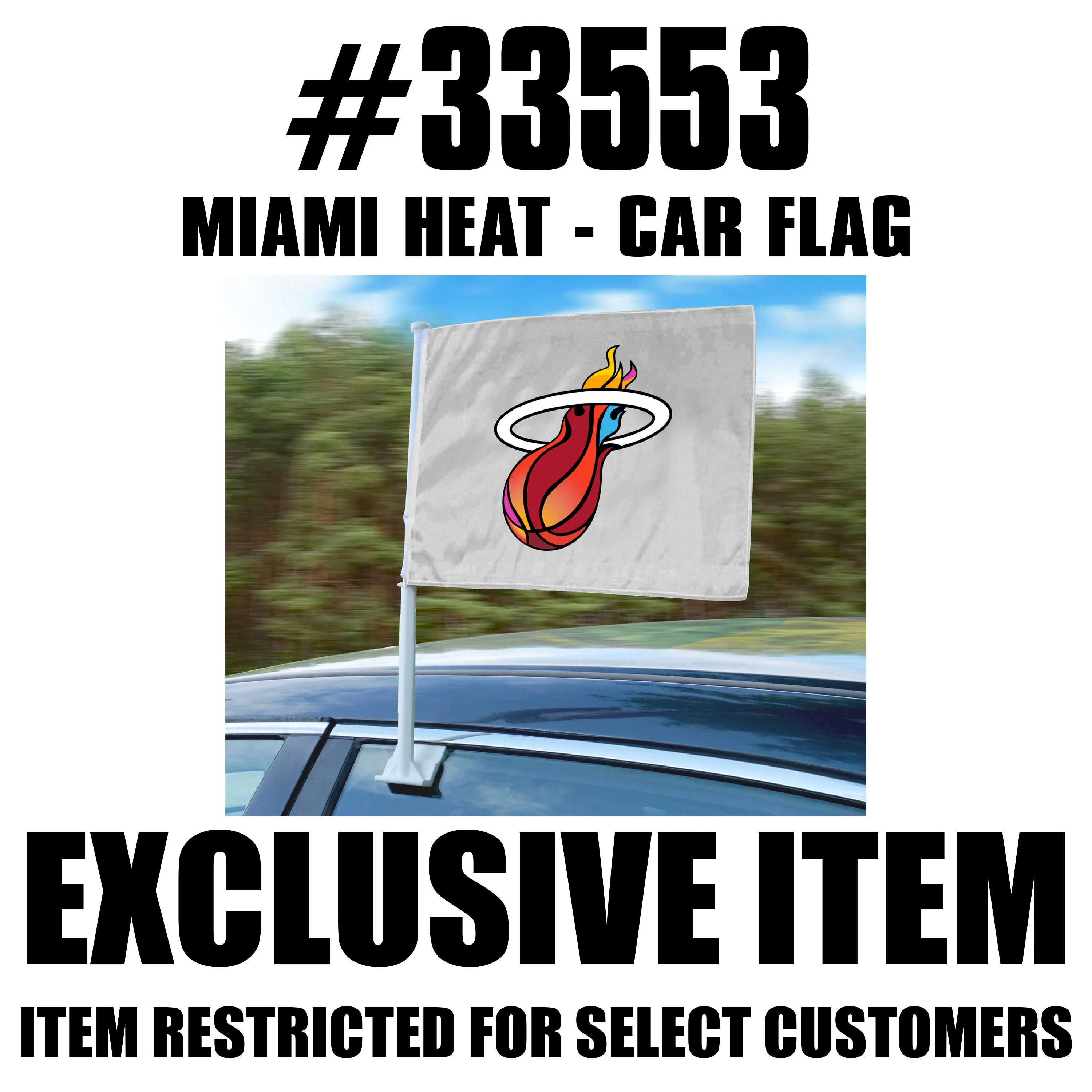NBA - Miami Heat Car Flag - Image 2