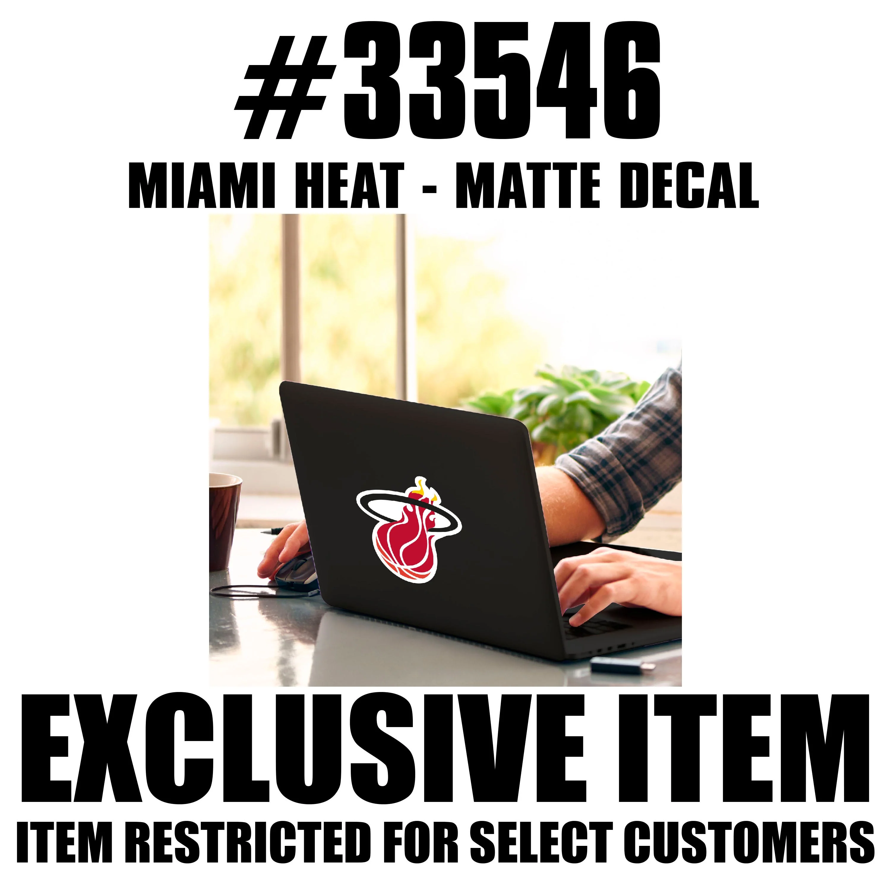 NBA - Miami Heat Matte Decal - Image 2