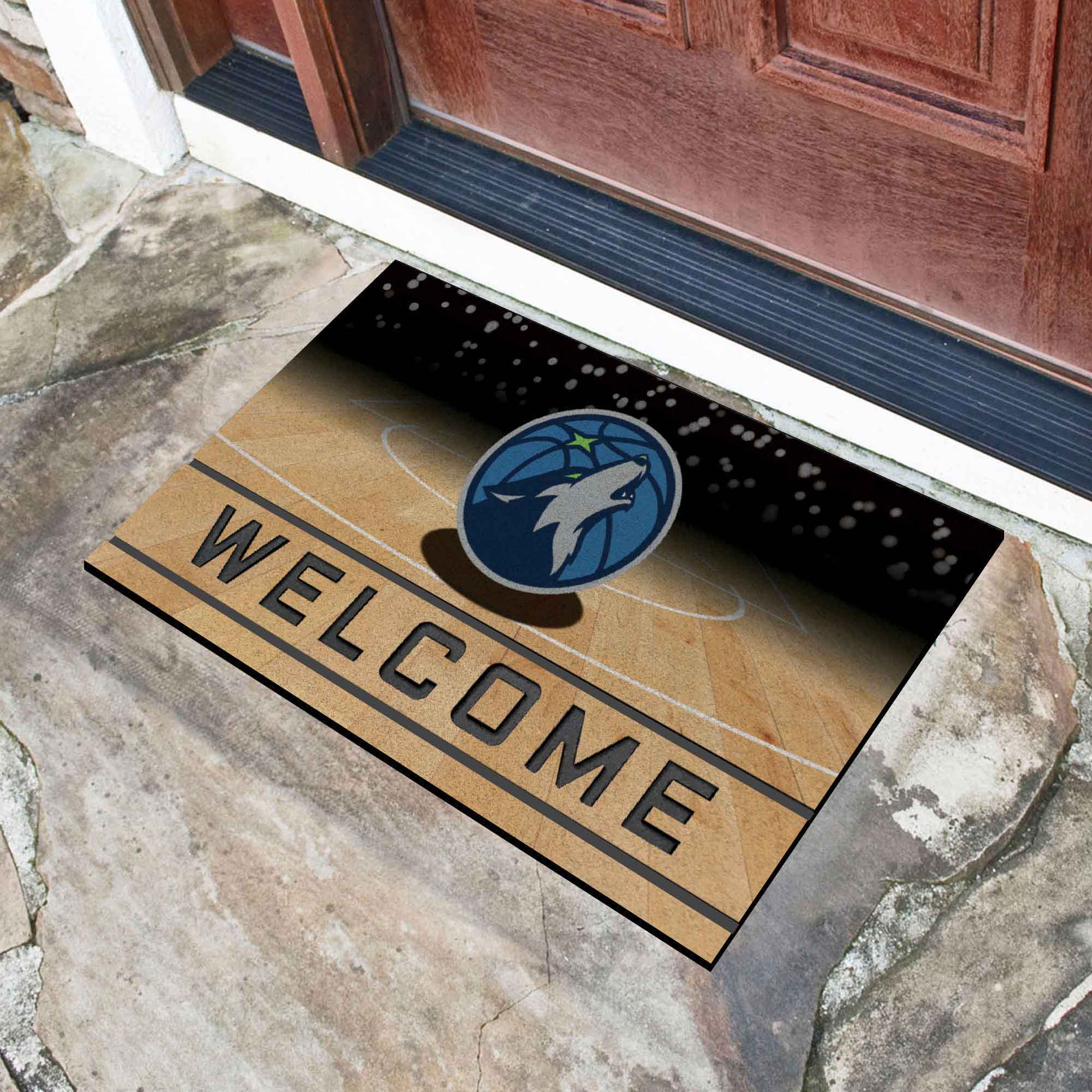 NBA - Minnesota Timberwolves Crumb Rubber Door Mat - Image 2