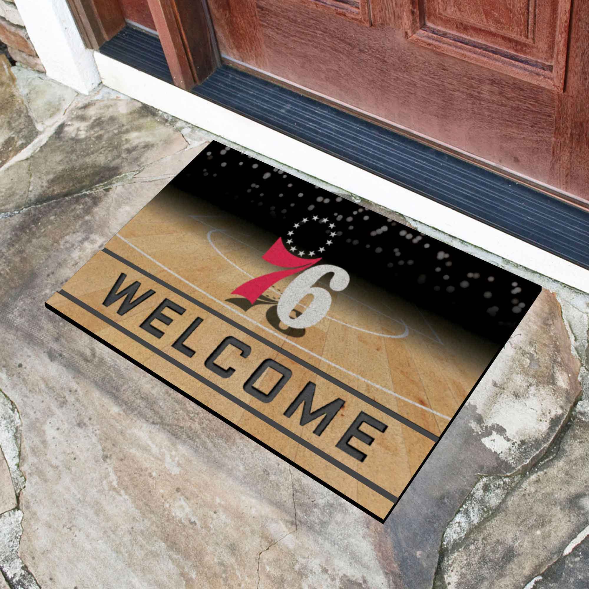 NBA - Philadelphia 76ers Crumb Rubber Door Mat - Image 2