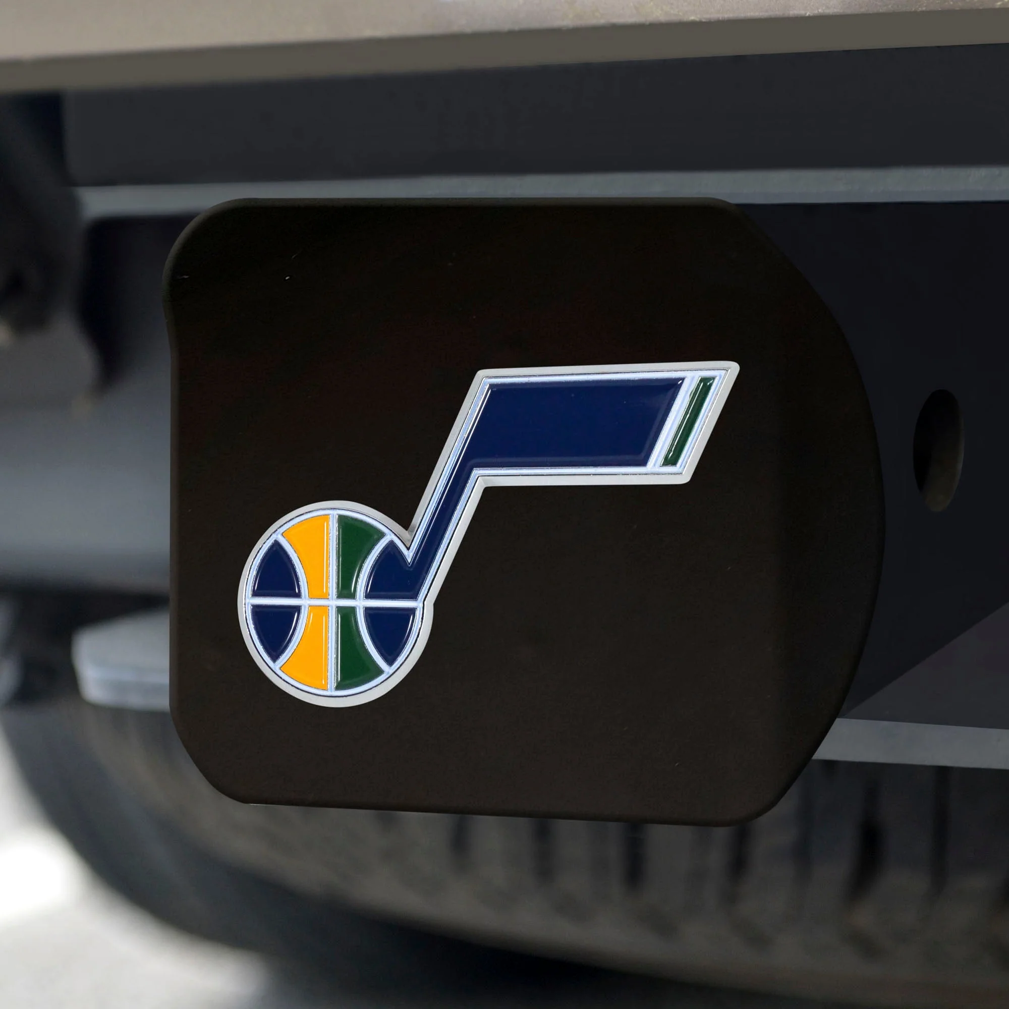 NBA - Utah Jazz Color on Black Hitch Cover - Image 2
