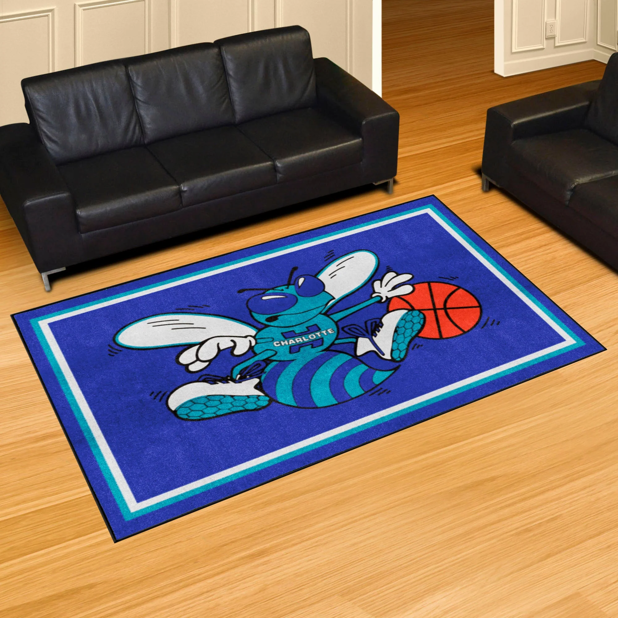 NBAV – Charlotte Hornets 5x8 Rug - Image 2