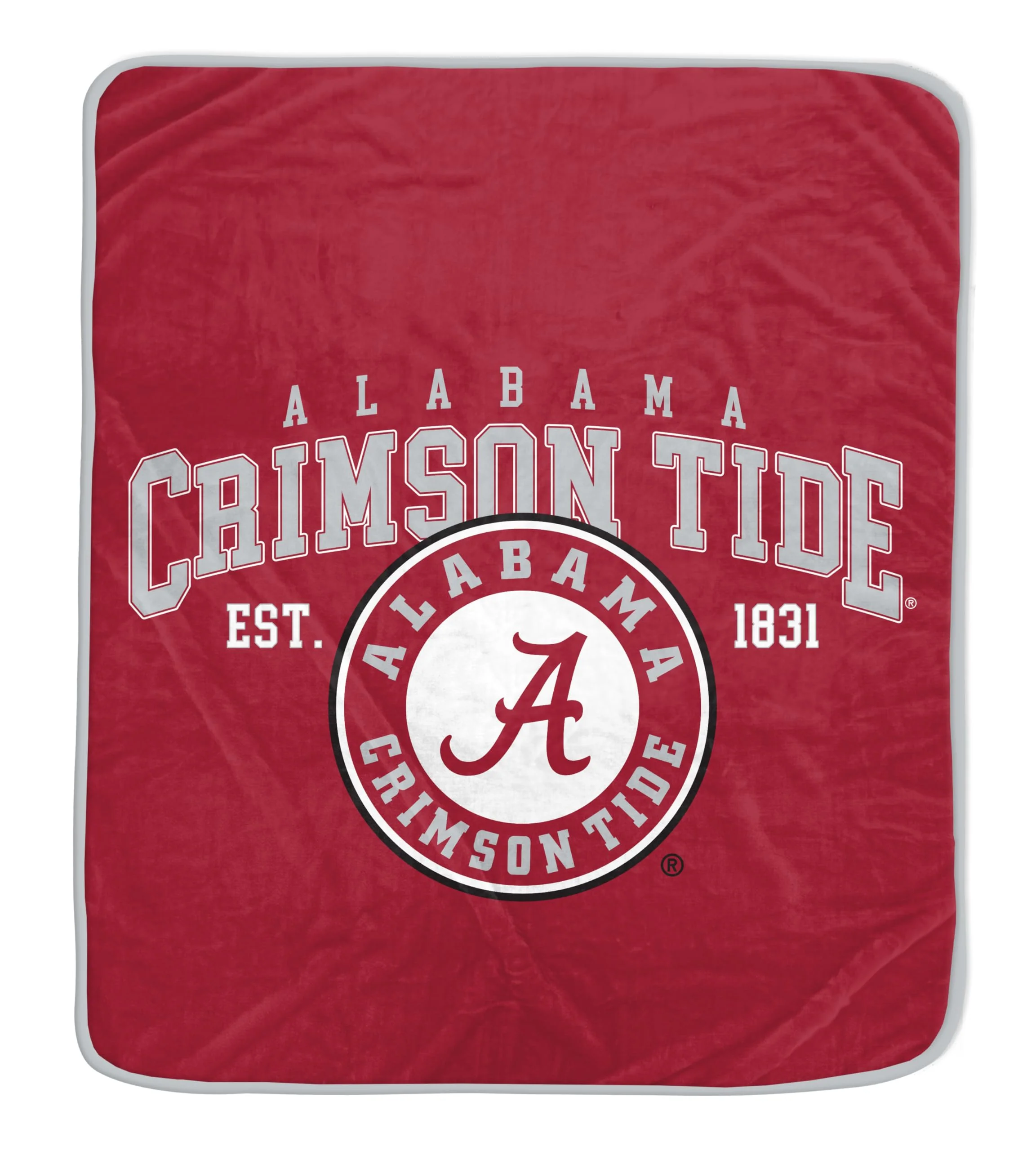 NCAA Alabama Crimson Tide Vintage Arch Block Ultra Soft Blanket