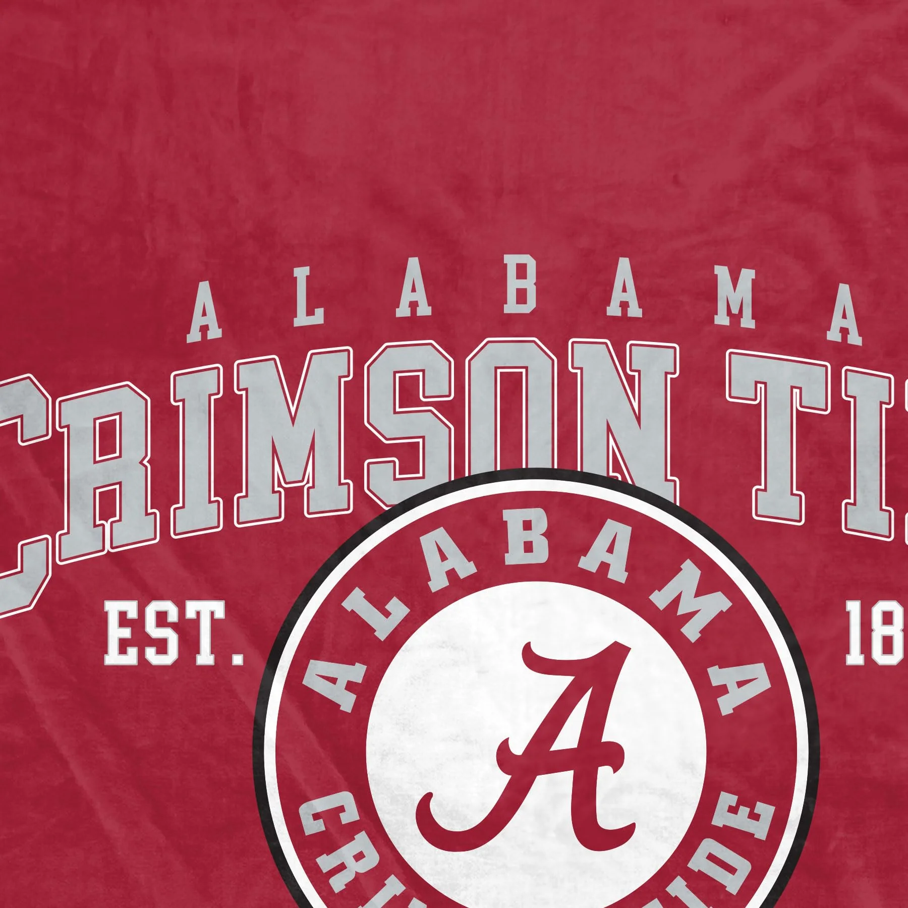 NCAA Alabama Crimson Tide Vintage Arch Block Ultra Soft Blanket - Image 3