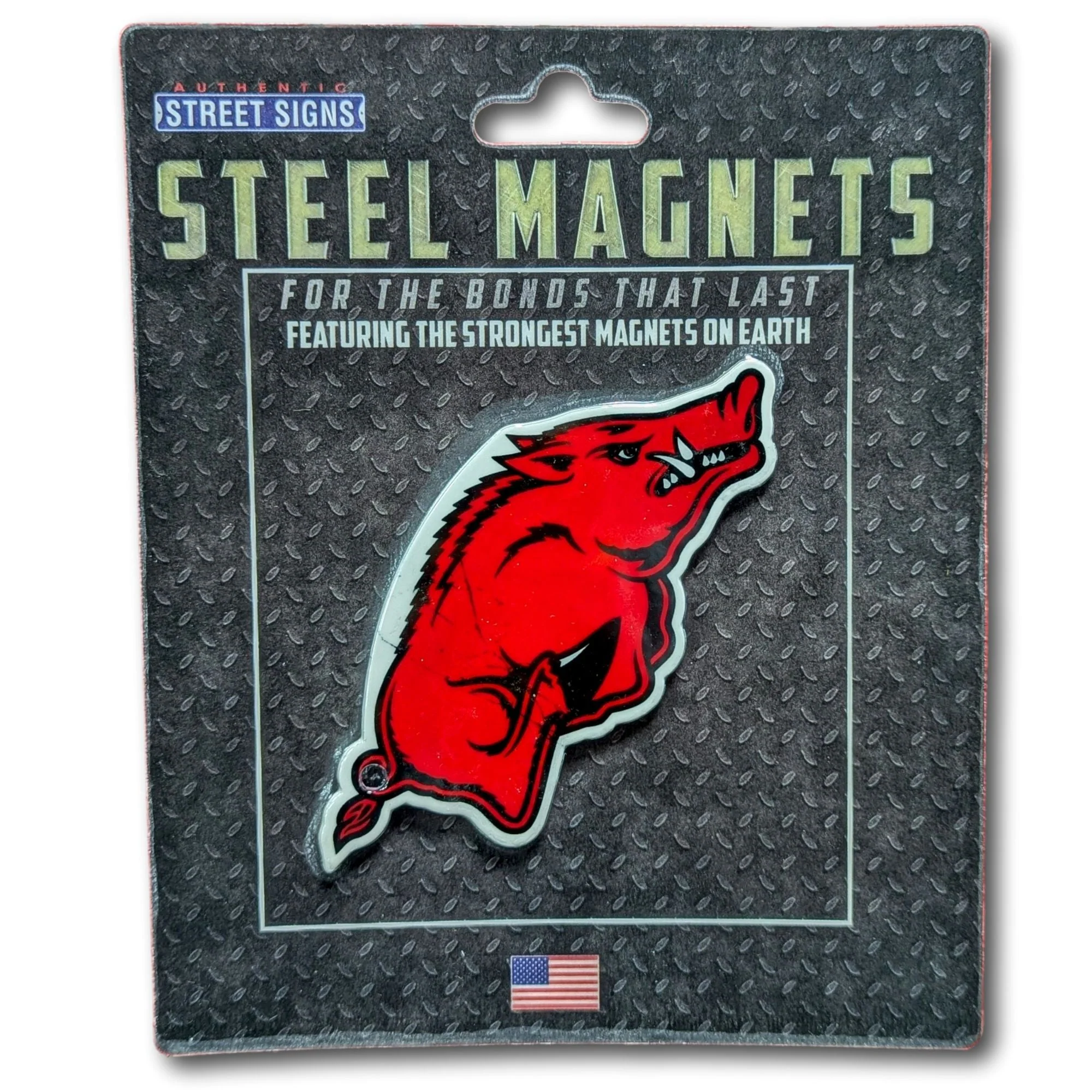 Arkansas Razorbacks Steel Super Magnet