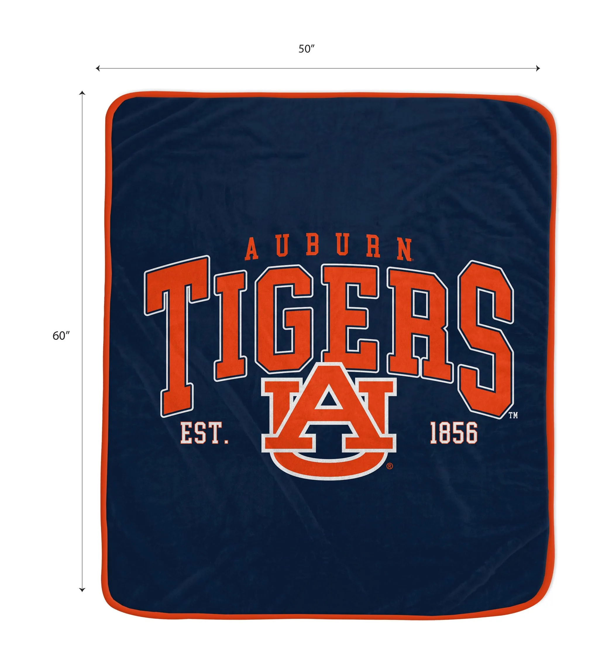 NCAA Auburn Tigers Vintage Arch Block Ultra Soft Blanket - Image 2