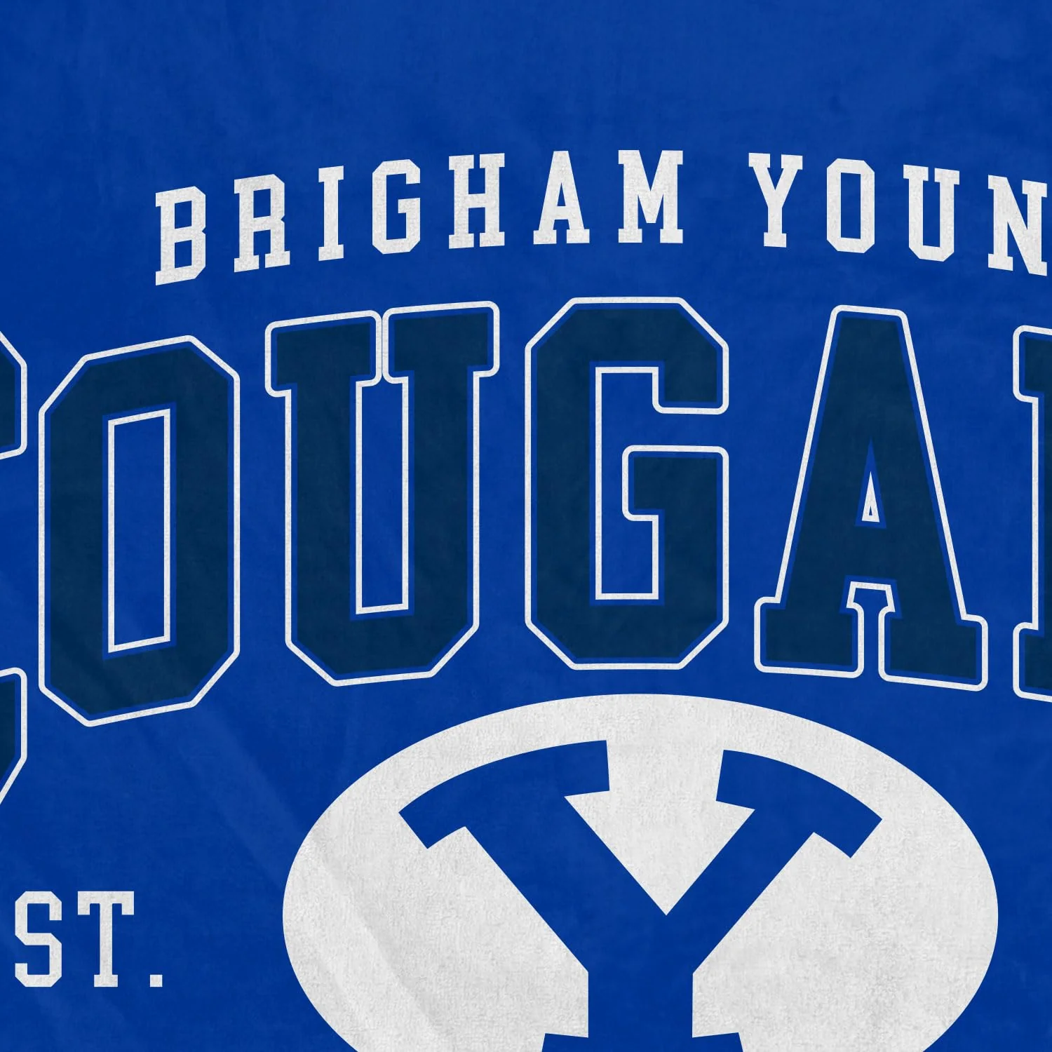 NCAA BYU Cougars Vintage Arch Block Ultra Soft Blanket - Image 3