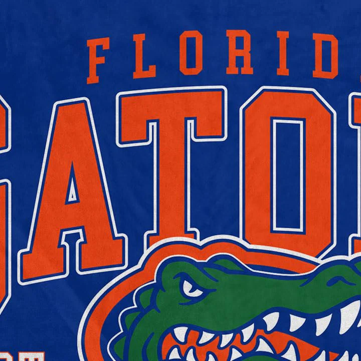 NCAA Florida Gators Vintage Arch Block Ultra Soft Blanket - Image 3