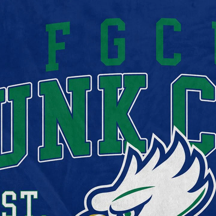 NCAA Florida Gulf Coast University Vintage Arch Block Ultra Soft Blanket - Image 3