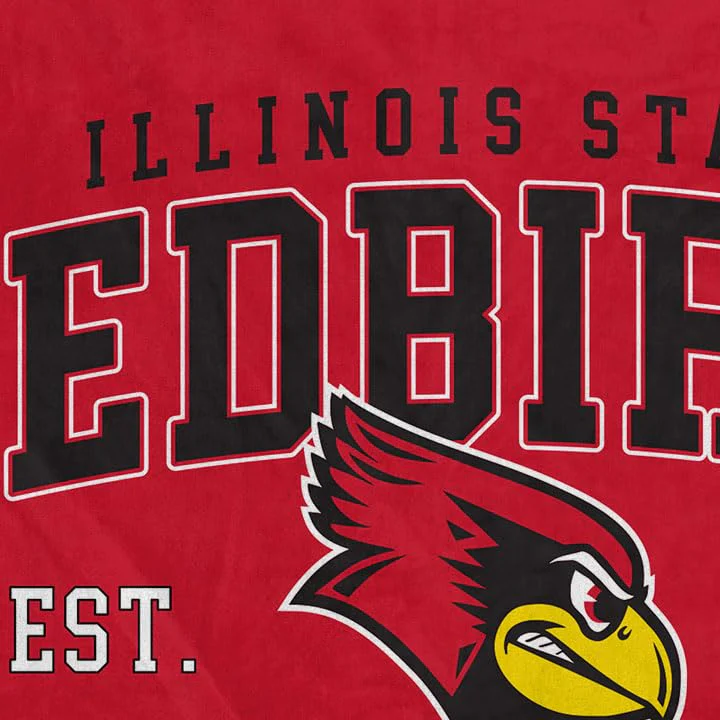 NCAA Illinois State Redbirds Vintage Arch Block Ultra Soft Blanket - Image 3