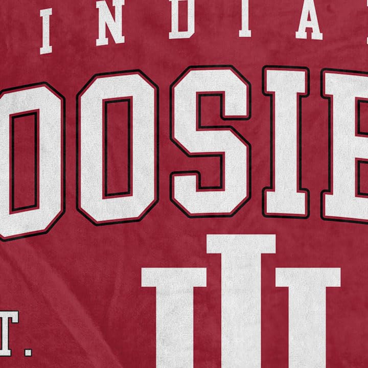 NCAA Indiana Hoosiers Vintage Arch Block Ultra Soft Blanket - Image 3