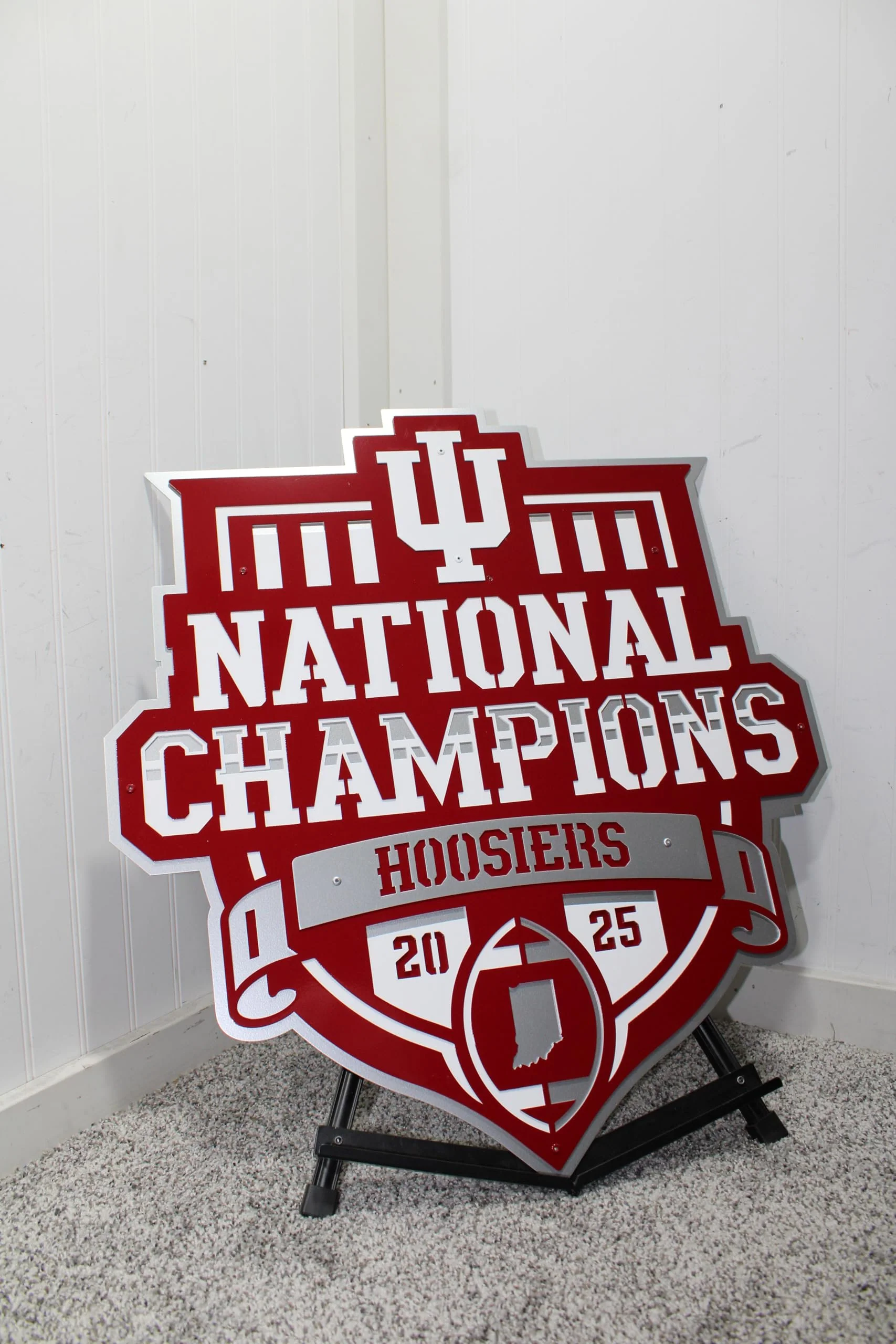 NCAA Indiana University Metal Wall Sign, CFP National Champions 2025-26, Large Metal Street Sign, College Sports Décor for Home Bedroom Dorm Office Man Cave - Image 2