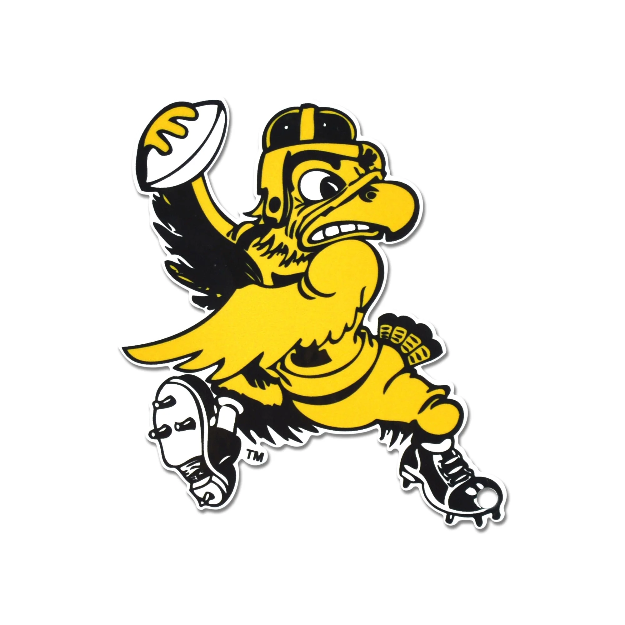 Iowa Hawkeyes - Football Herky Steel Super Magnet