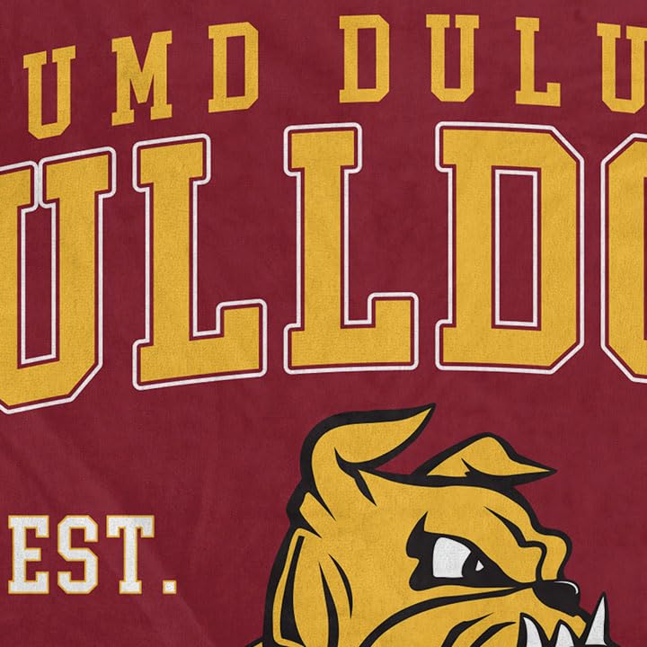 NCAA Minnesota Duluth, University of Vintage Arch Block Ultra Soft Blanket - Image 3