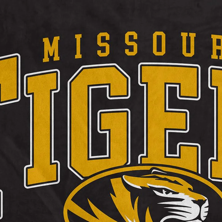 NCAA Missouri Tigers Vintage Arch Block Ultra Soft Blanket - Image 3