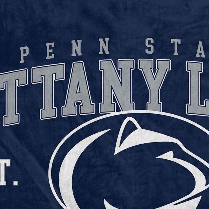 NCAA Penn State Nittany Lions Vintage Arch Block Ultra Soft Blanket - Image 3