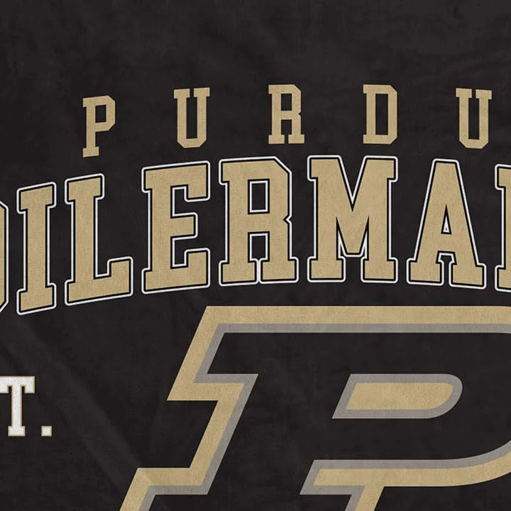 NCAA Purdue Boilermakers Vintage Arch Block Ultra Soft Blanket - Image 3
