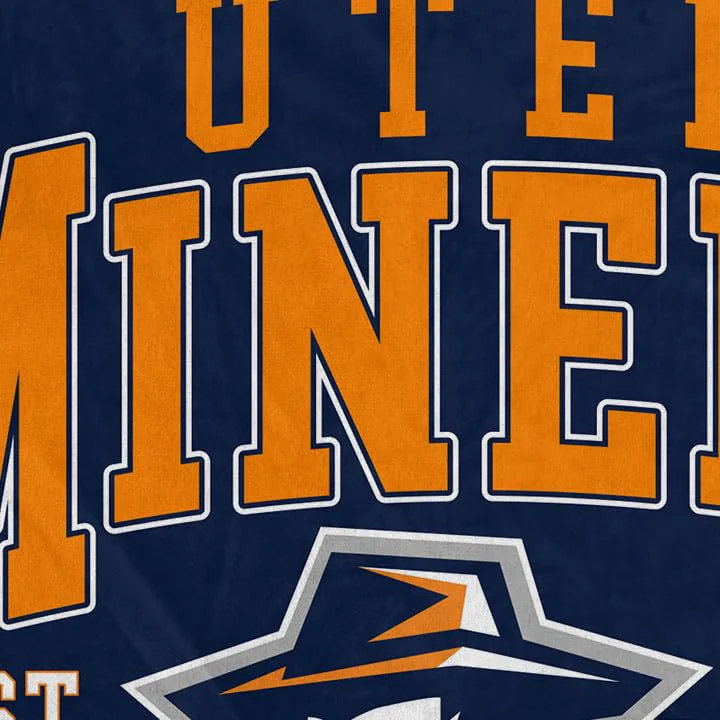 NCAA Texas at El Paso, The University of Vintage Arch Block Ultra Soft Blanket - Image 3