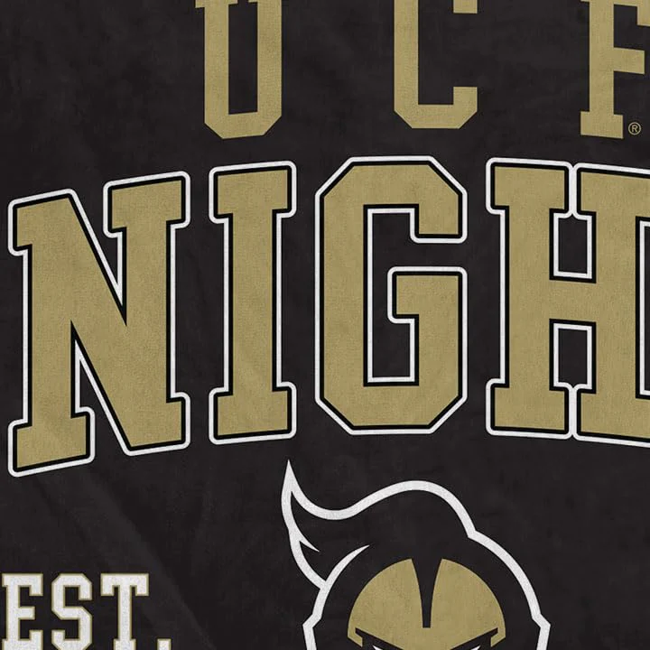 NCAA UCF Knights Vintage Arch Block Ultra Soft Blanket - Image 3